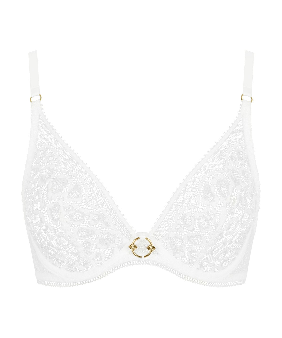 Illusion Fauve Soutien-gorge Triangle avec armatures White