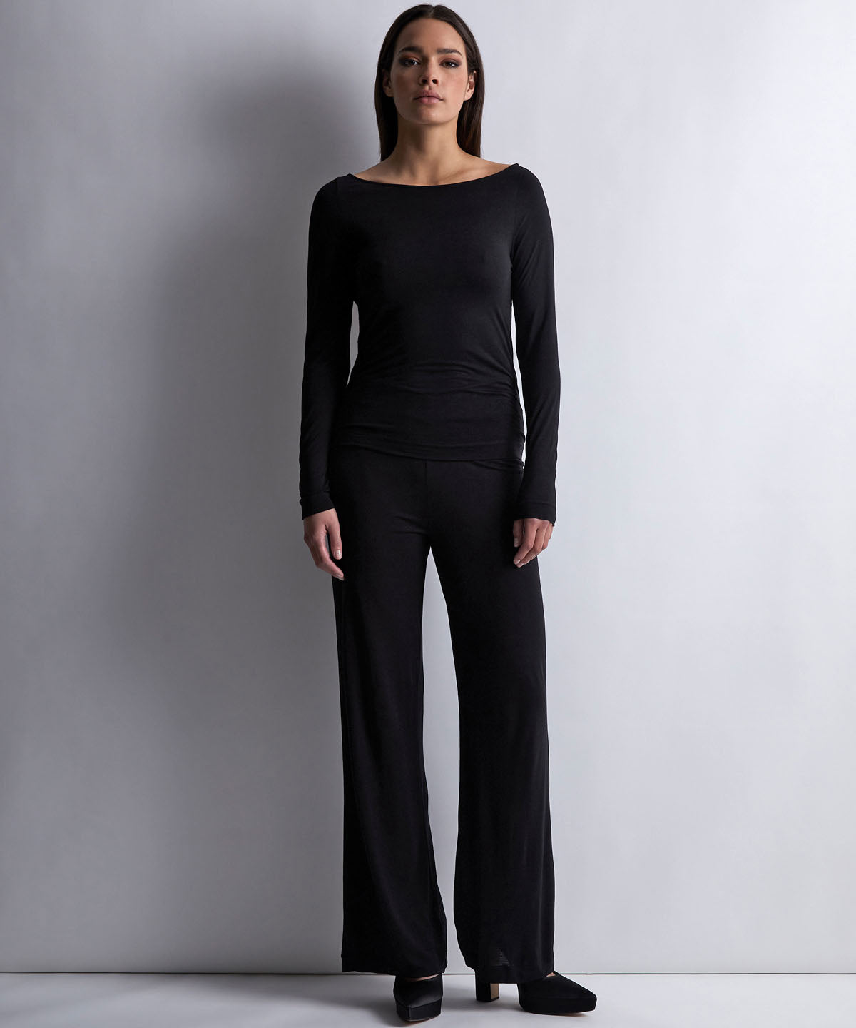 Night Crush Top manches longues Noir