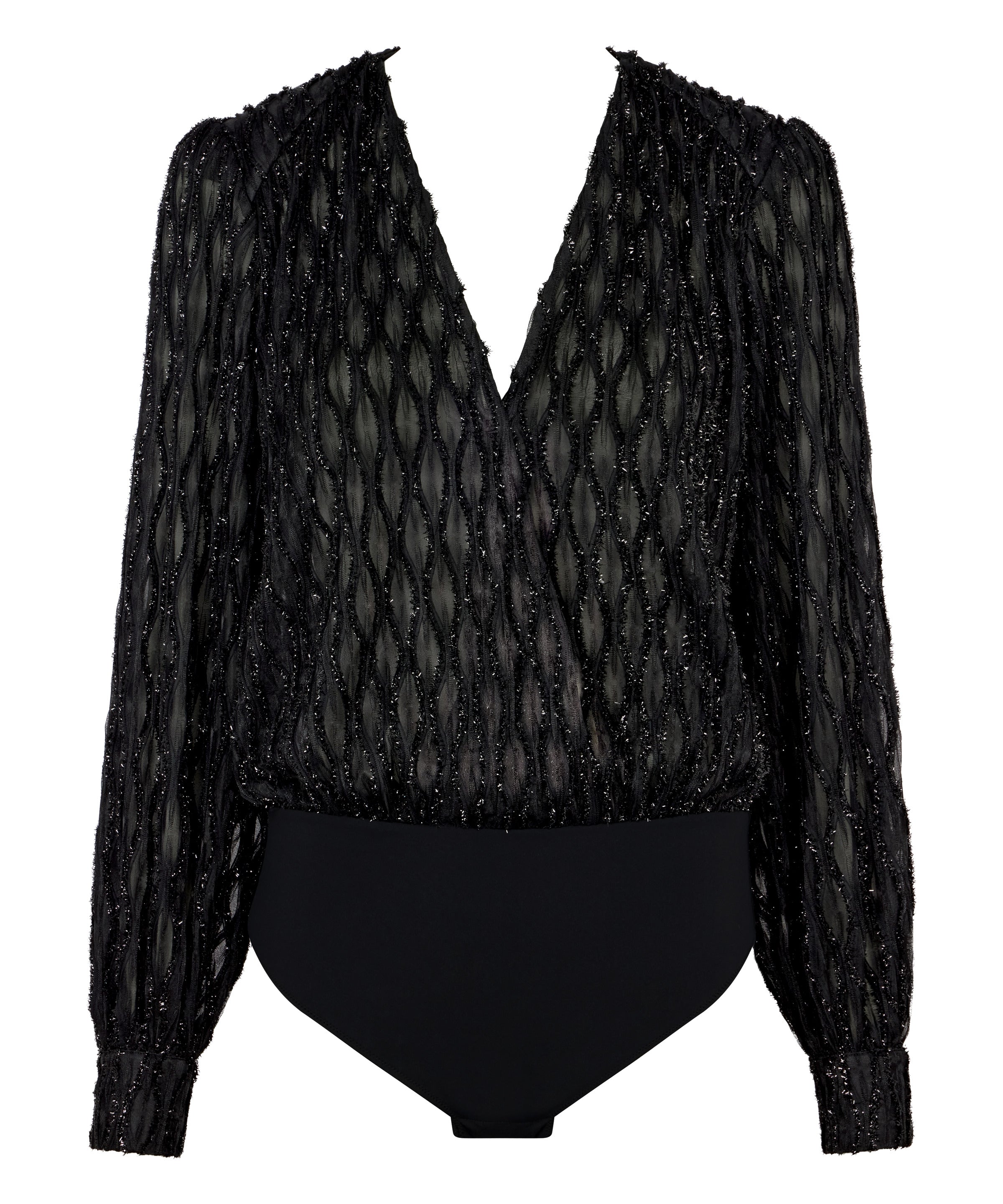 Les Bodys by Aubade Body Manches Longues Black