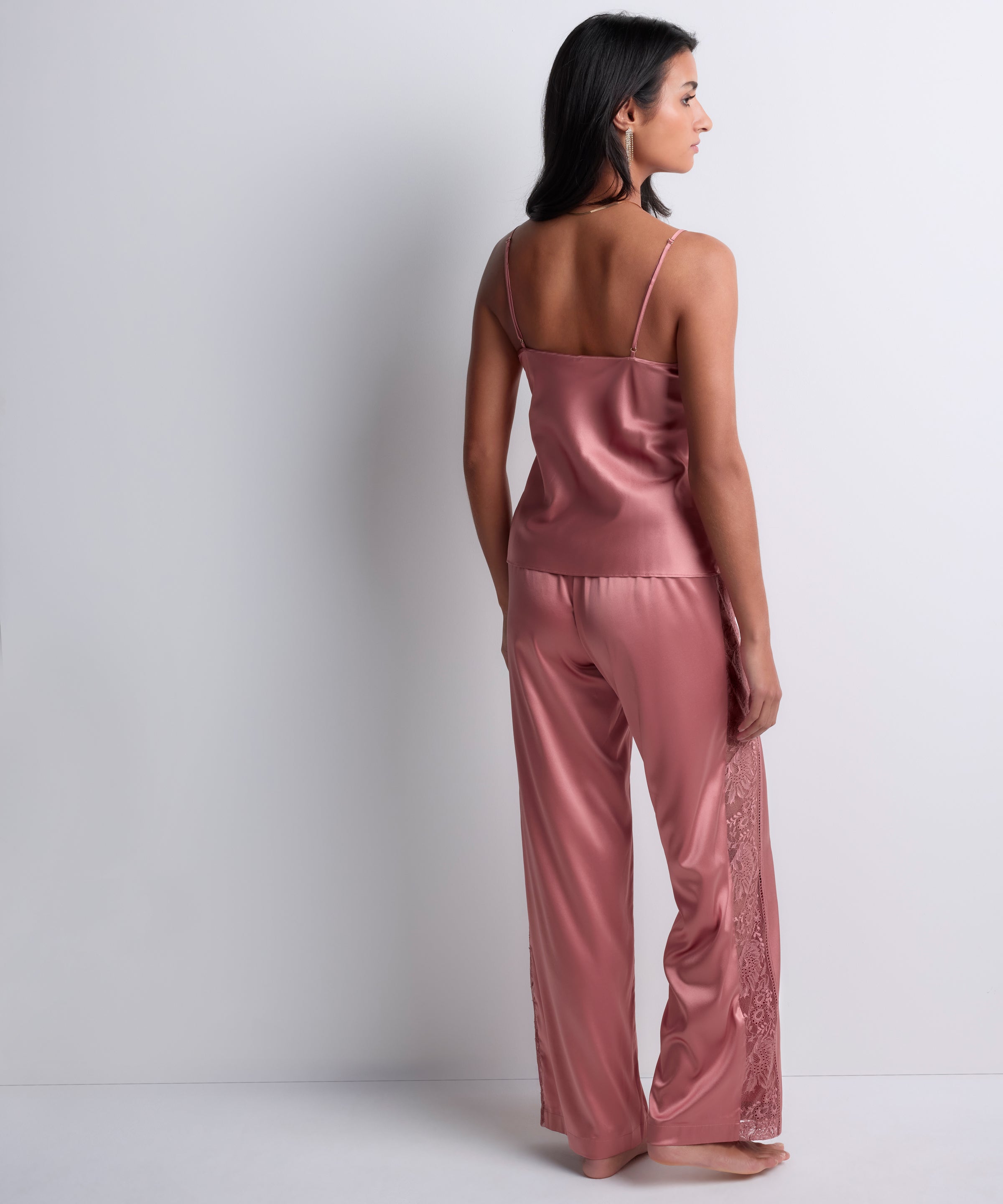 Midnight Whisper Top à fines bretelles Warm Pink