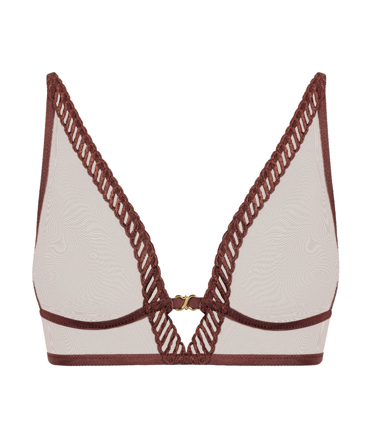 Sheer Emotion Soutien-gorge Triangle Sepia