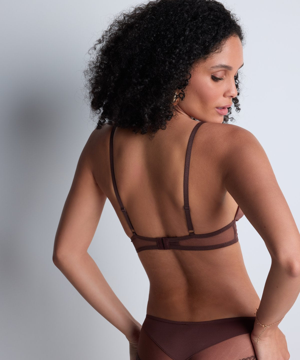 Sheer Emotion Soutien-gorge Triangle Sepia