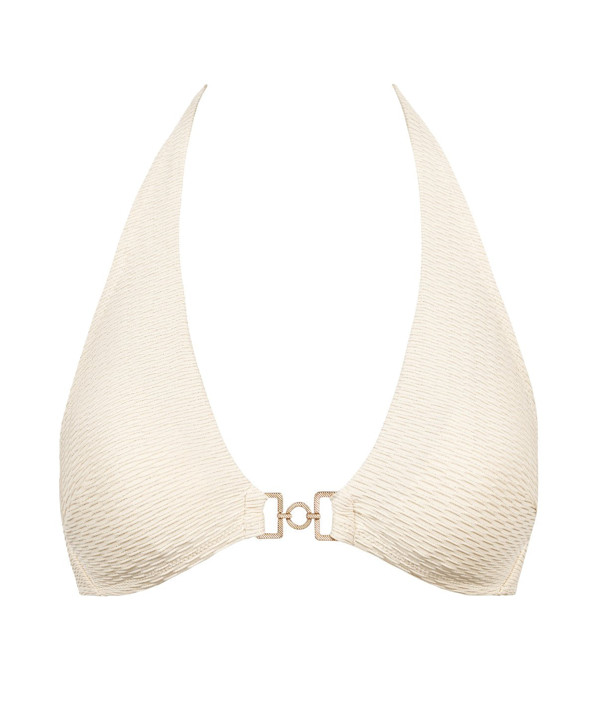 Shimmering Waters Haut de maillot de bain Triangle Golden White
