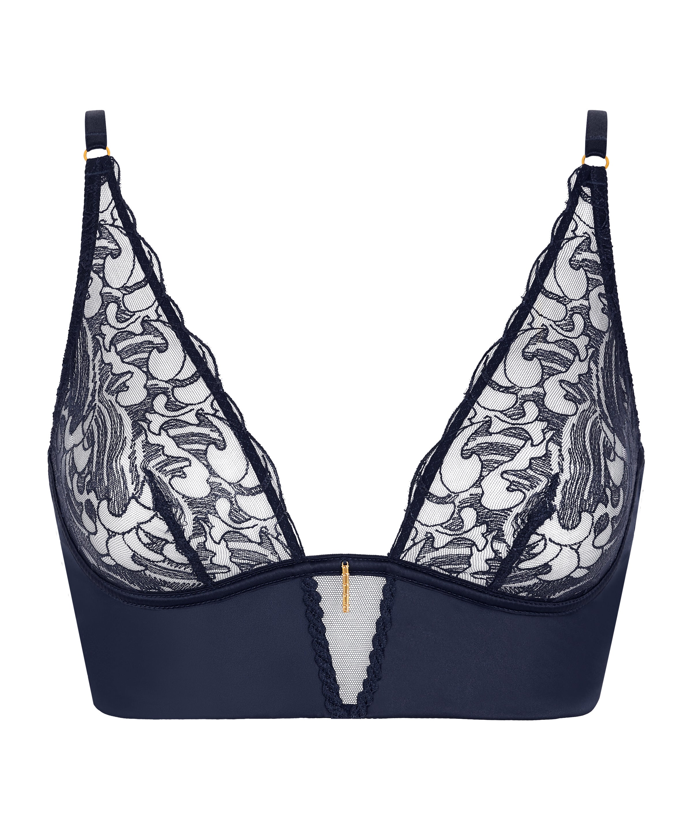 Satin Memories Soutien-gorge Triangle bralette Deep Sea