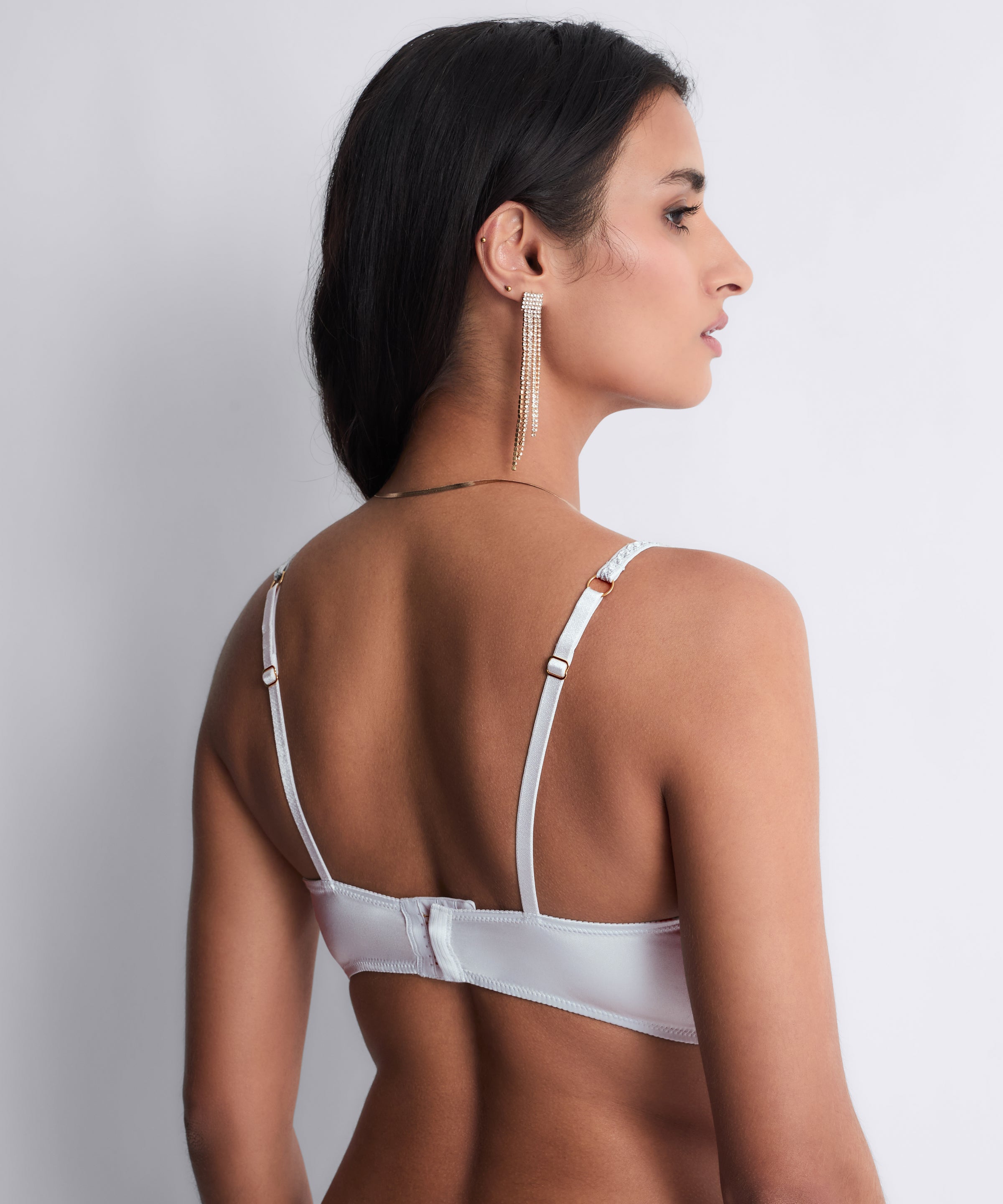 Satin Memories Bustier Artic Blue