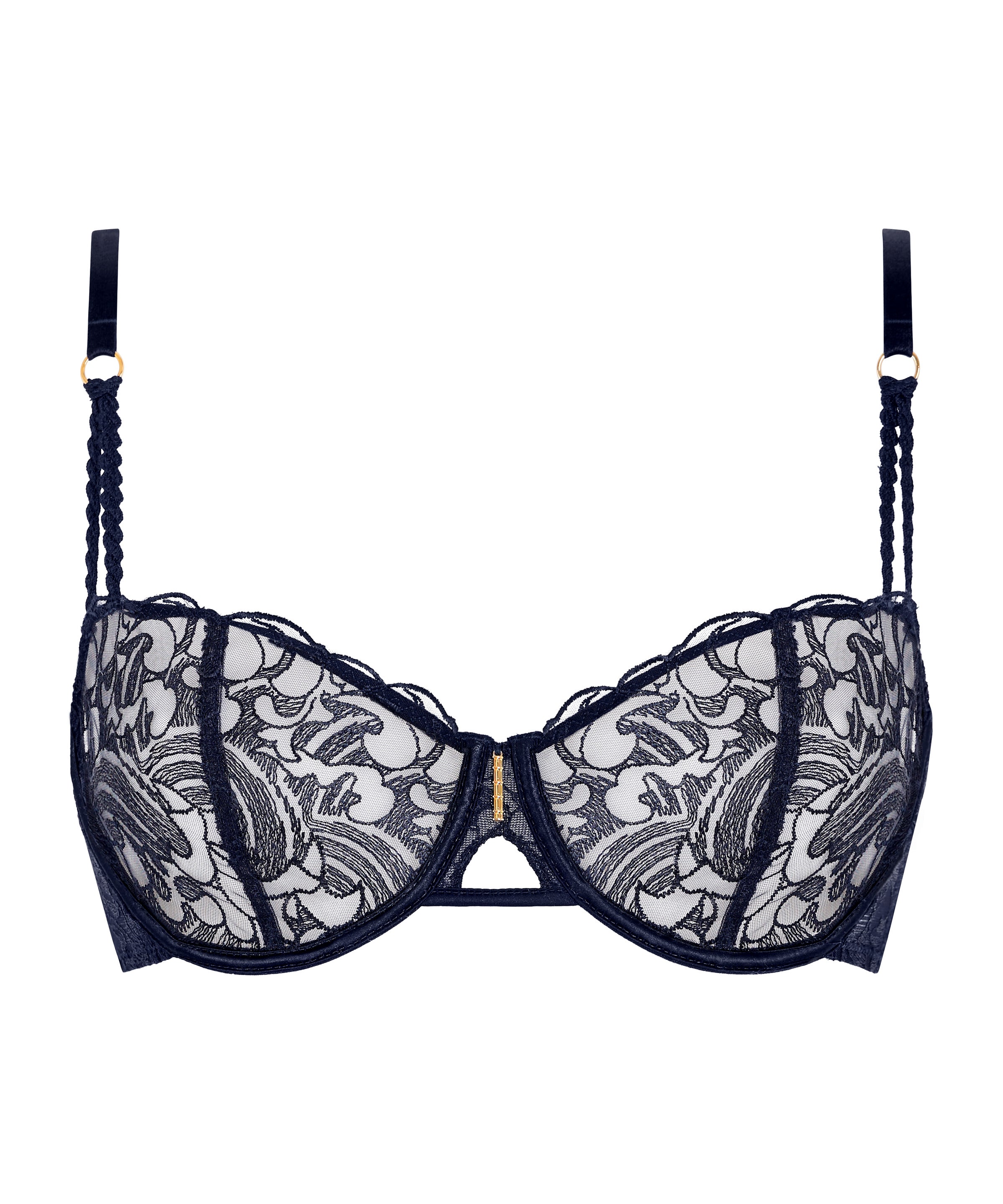 Satin Memories Soutien-gorge Corbeille avec armatures Deep Sea