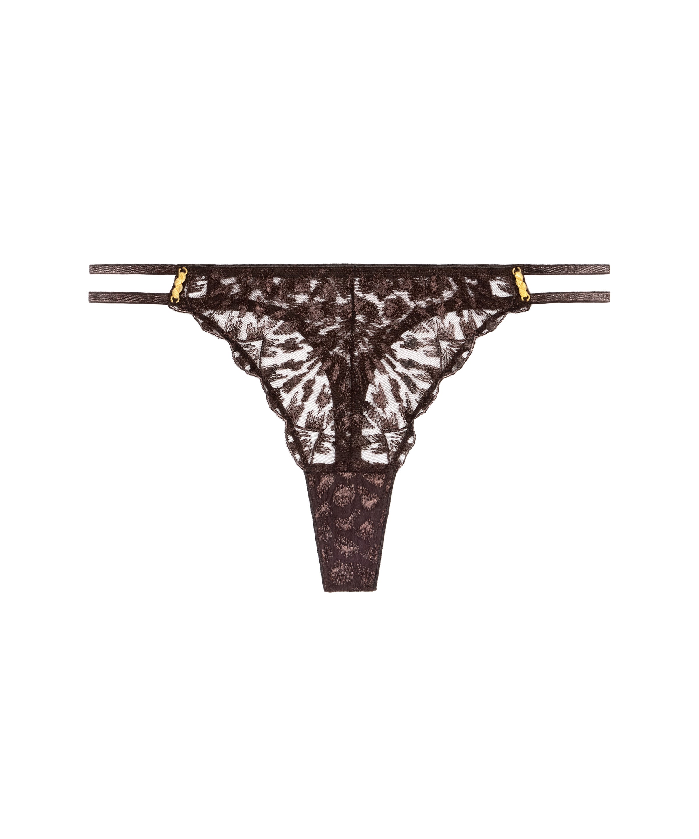 Crazy in Love Tanga Satin Brown