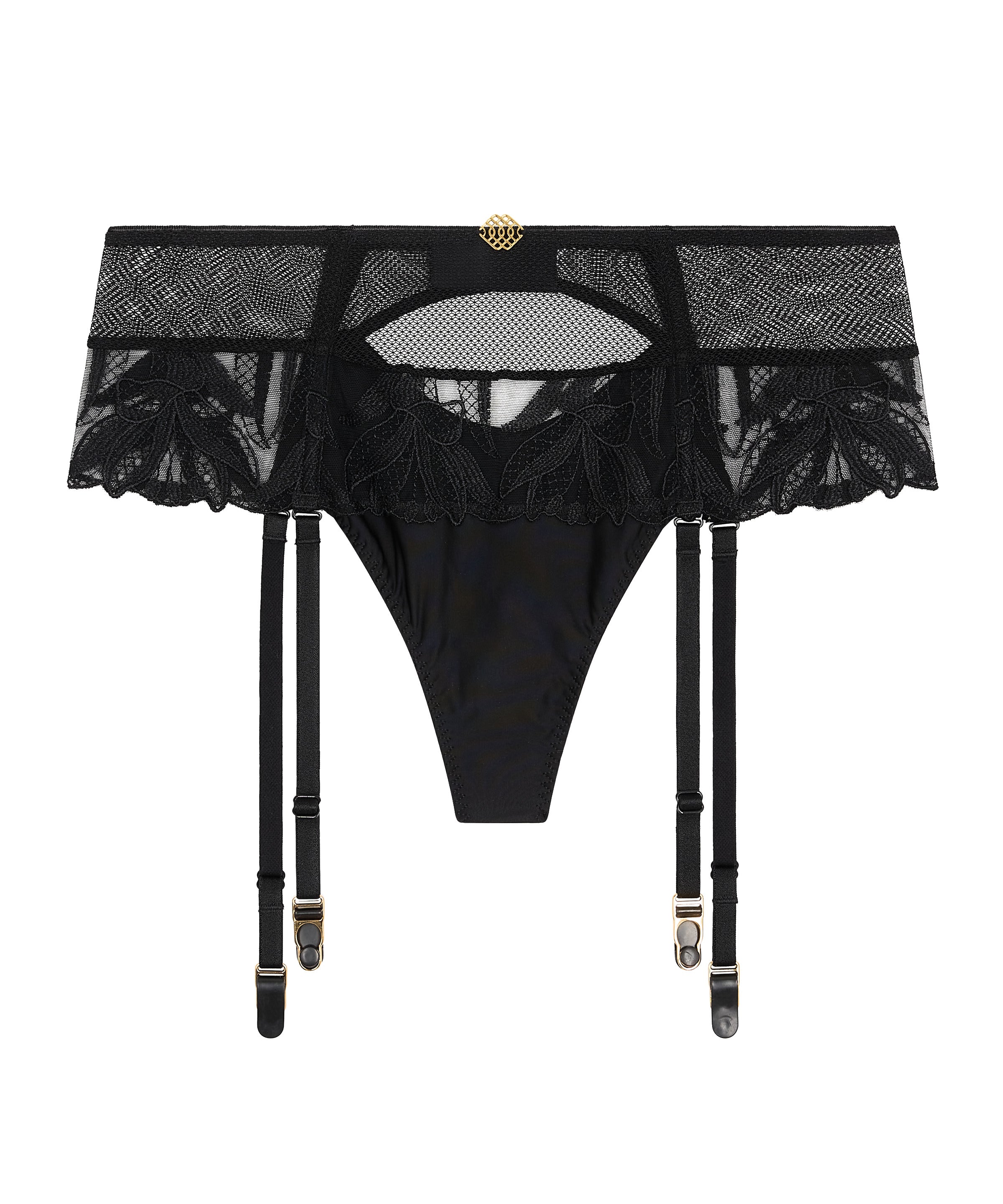 Sweet Euphoria Tanga porte-jarretelles Black