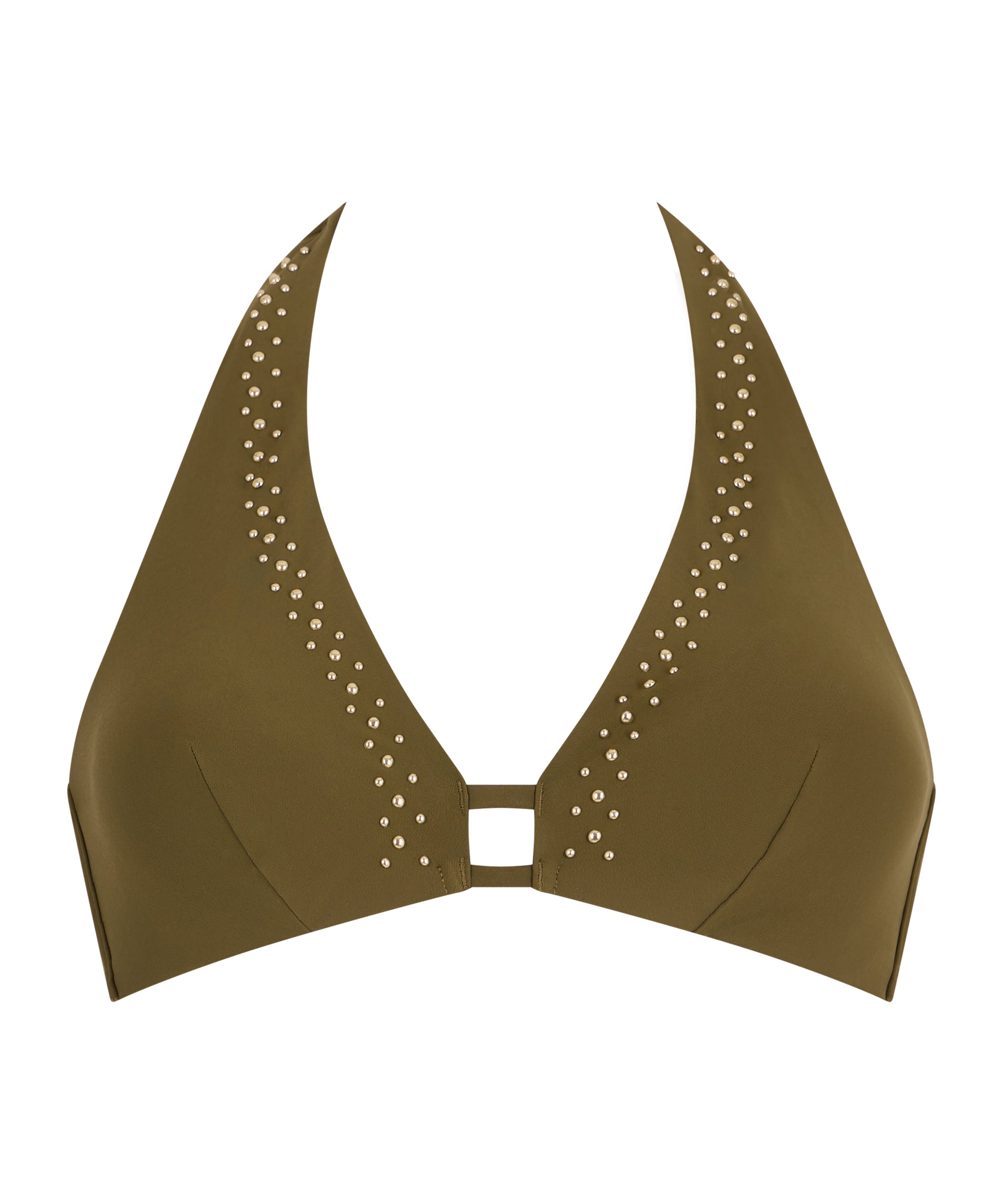 Summer Stars Haut de maillot de bain Triangle Khaki