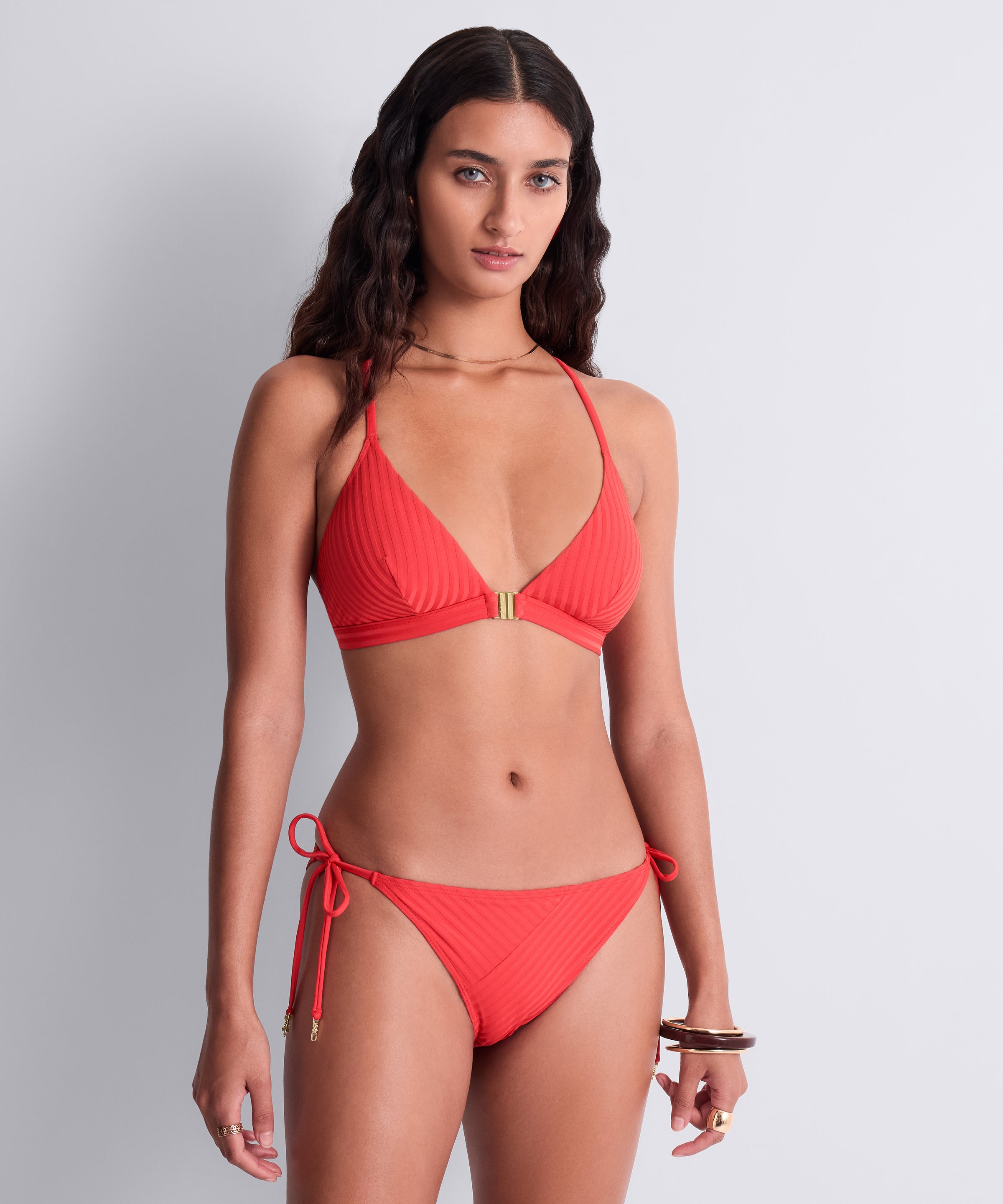 Sun Pop Haut de maillot de bain Triangle Corail
