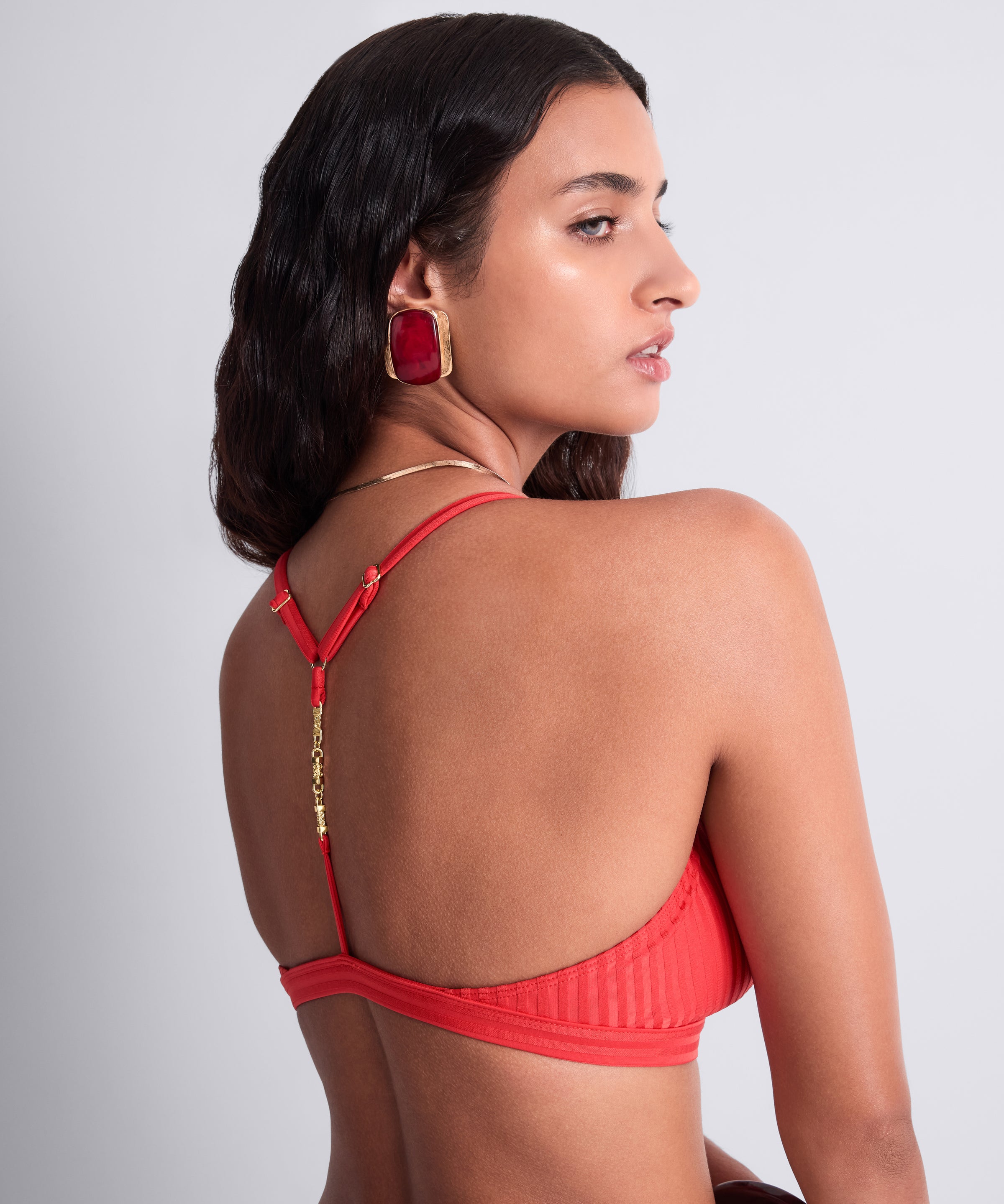 Sun Pop Haut de maillot de bain Triangle Corail