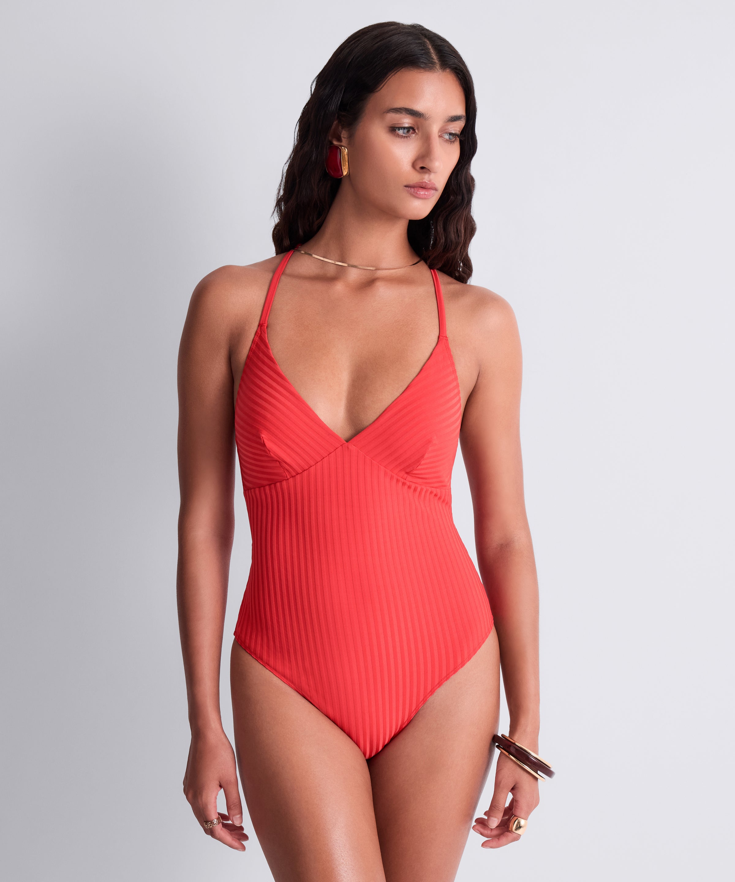 Sun Pop Maillot de bain une pièce Corail