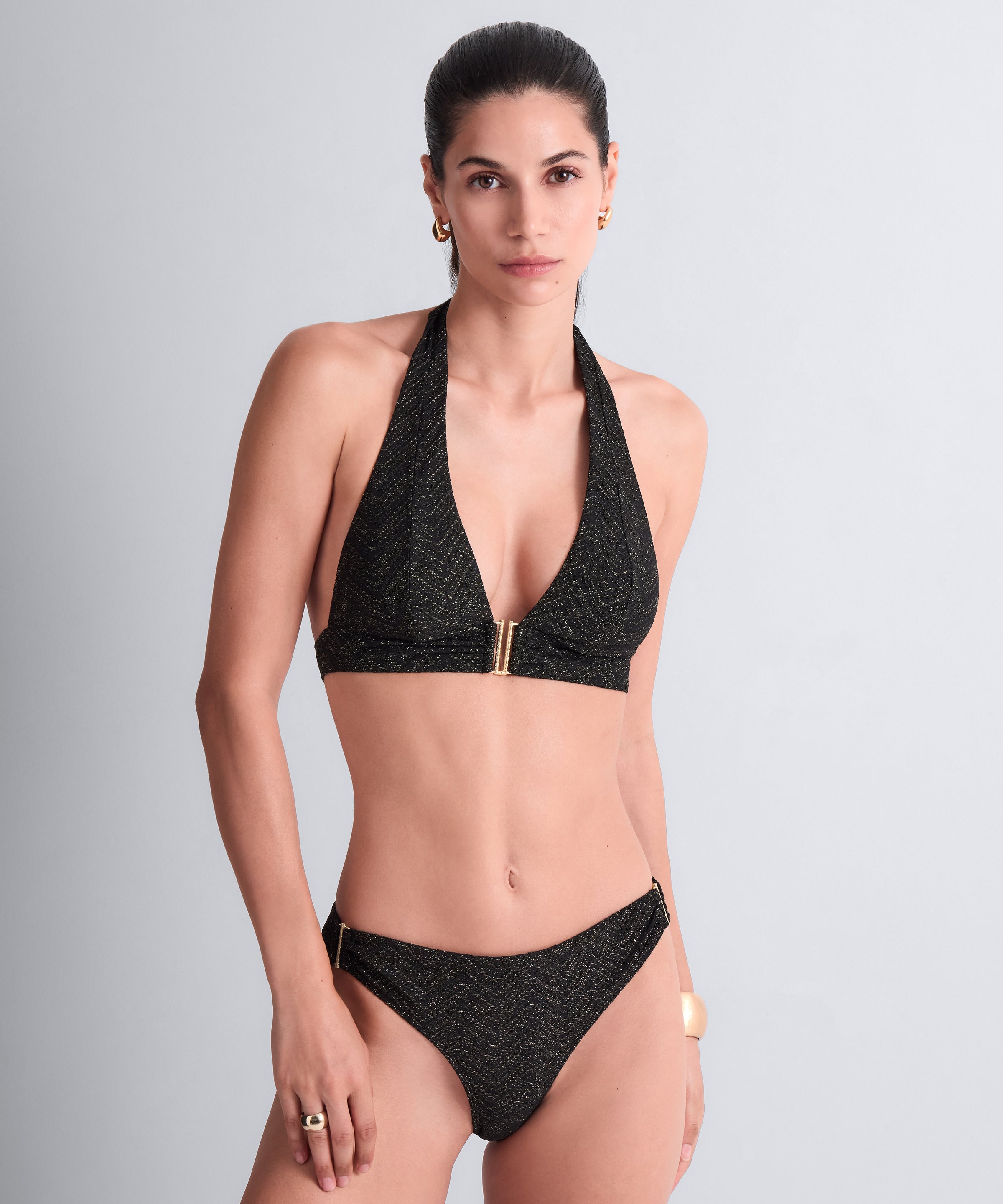 Golden Horizon Haut de maillot de bain Triangle Black