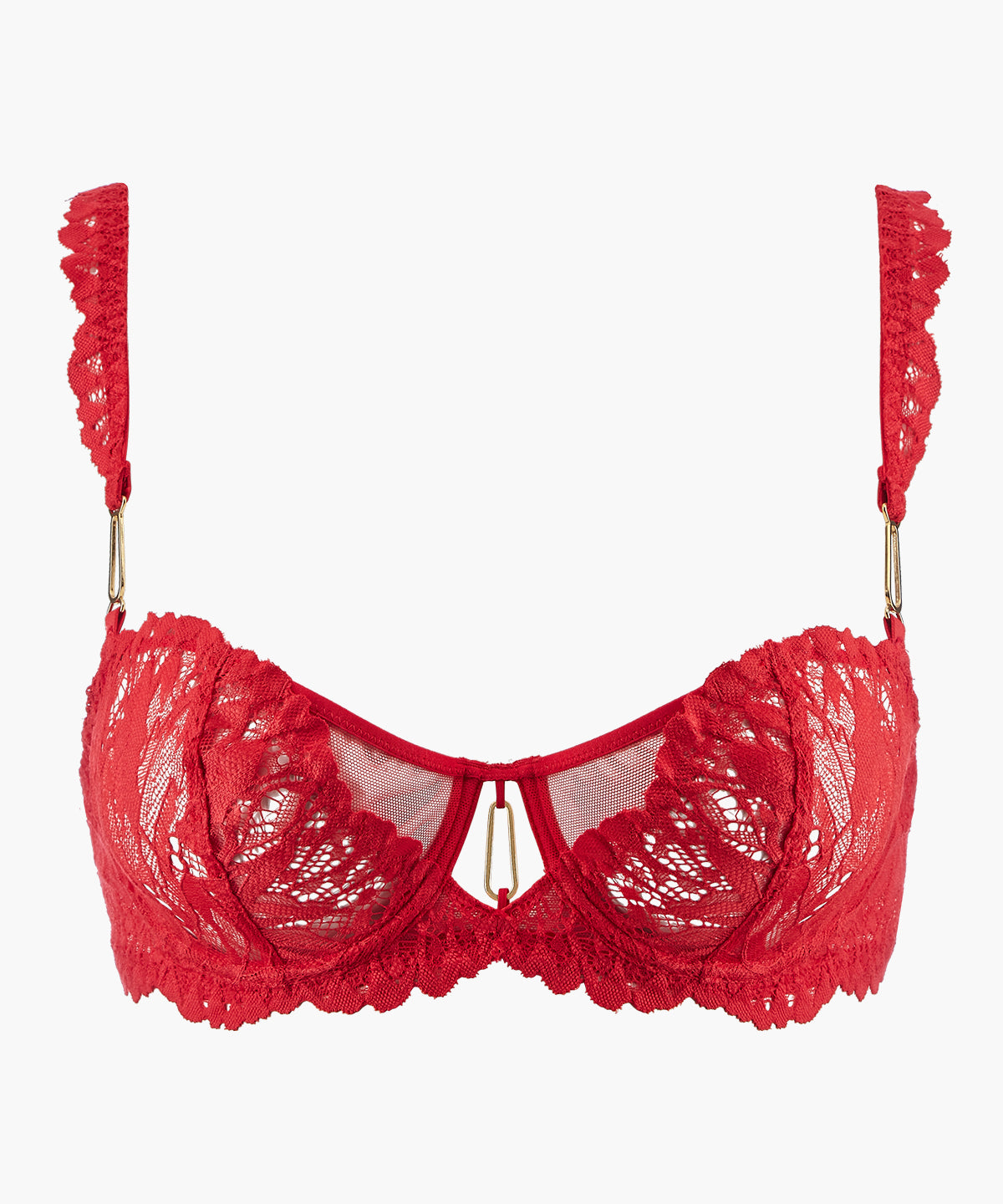 Flowermania Soutien-gorge Corbeille avec armatures Rouge floral