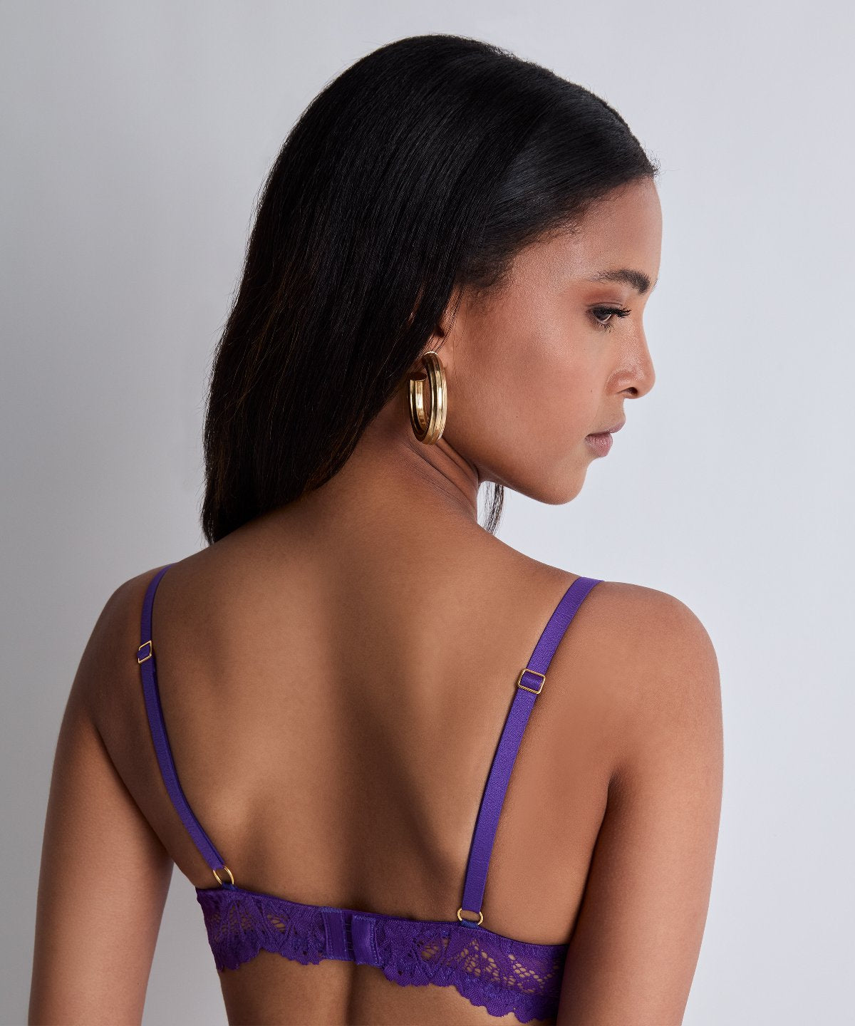 Flowermania Soutien-gorge Plunge foulard Poison Purple