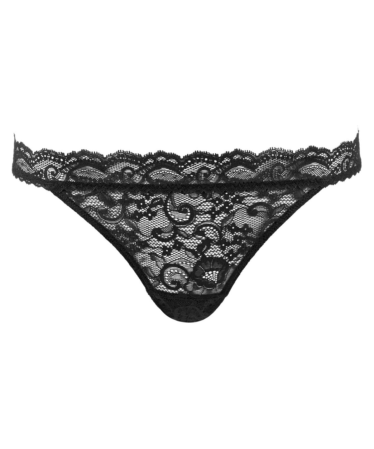 Boîte à Désir Culotte taille basse Noir main image 1