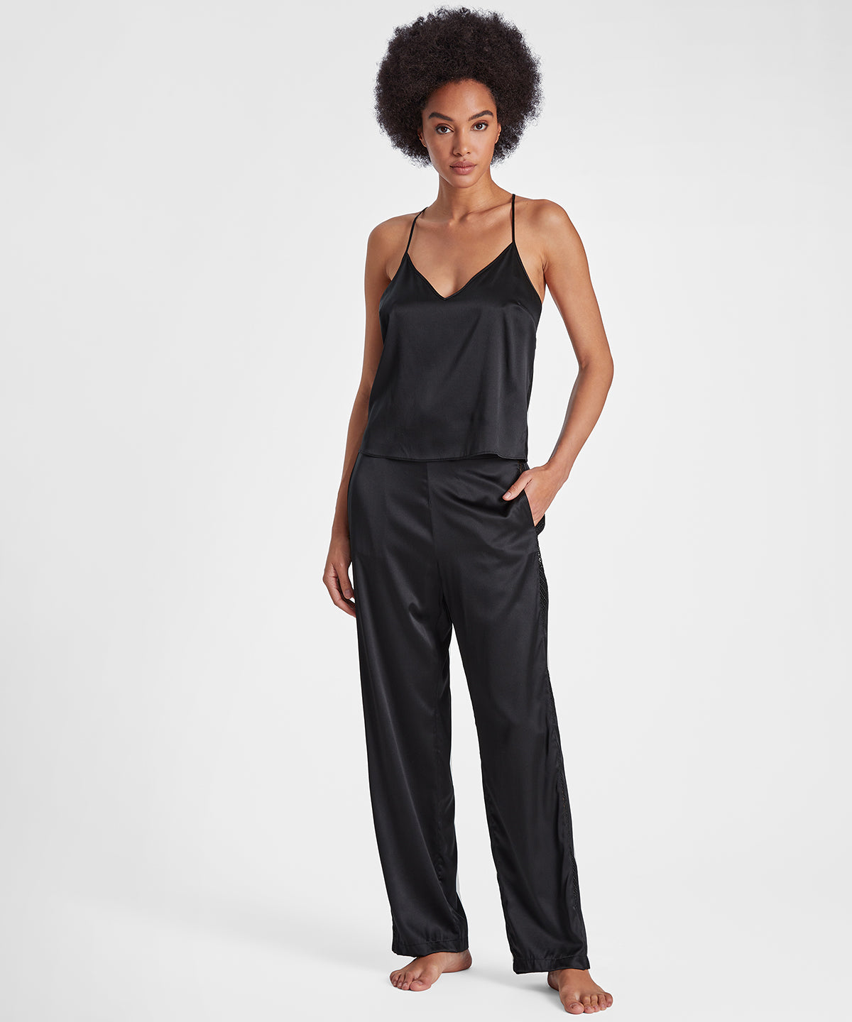 Silk Desire Pantalon Noir