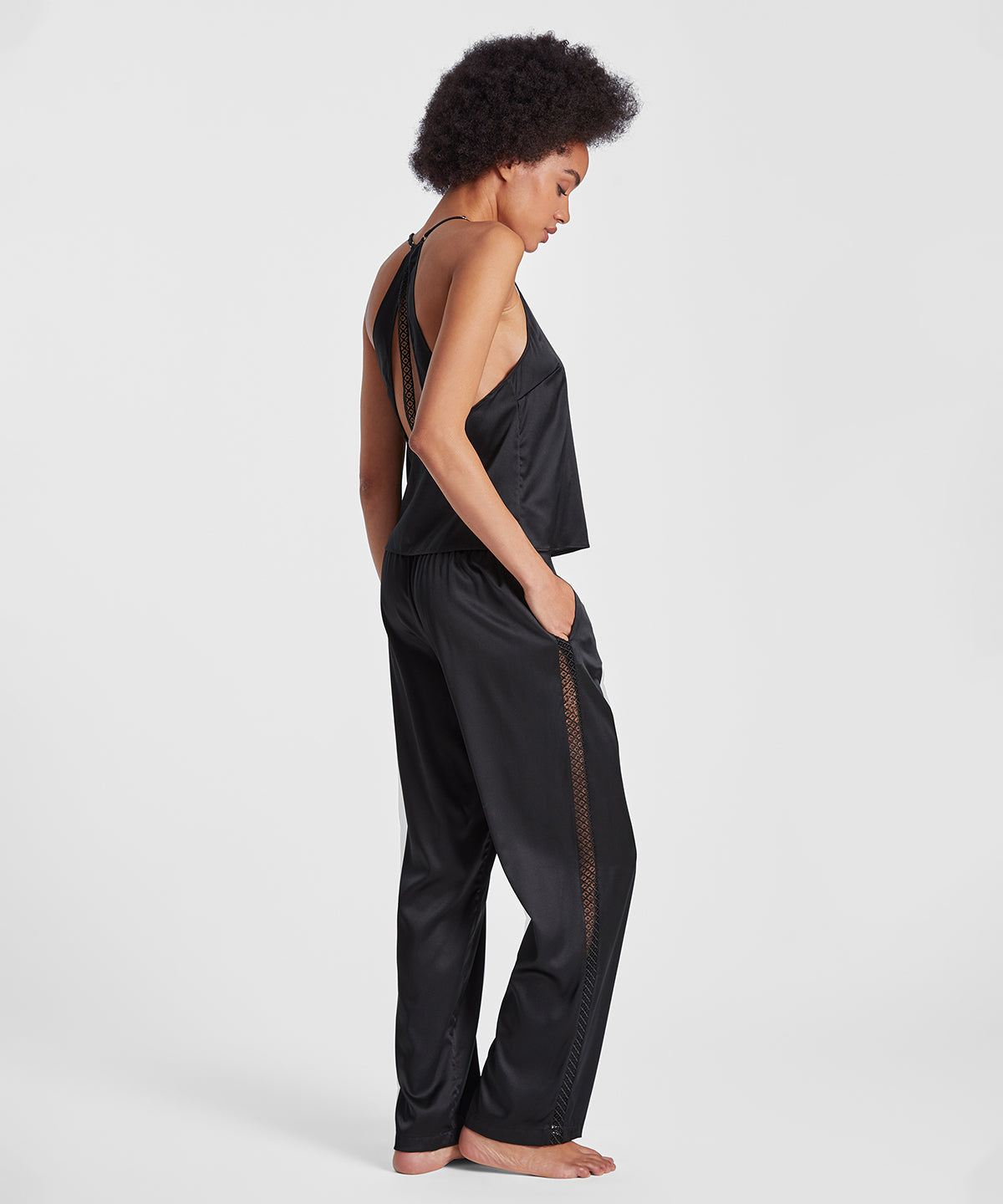 Silk Desire Pantalon Noir
