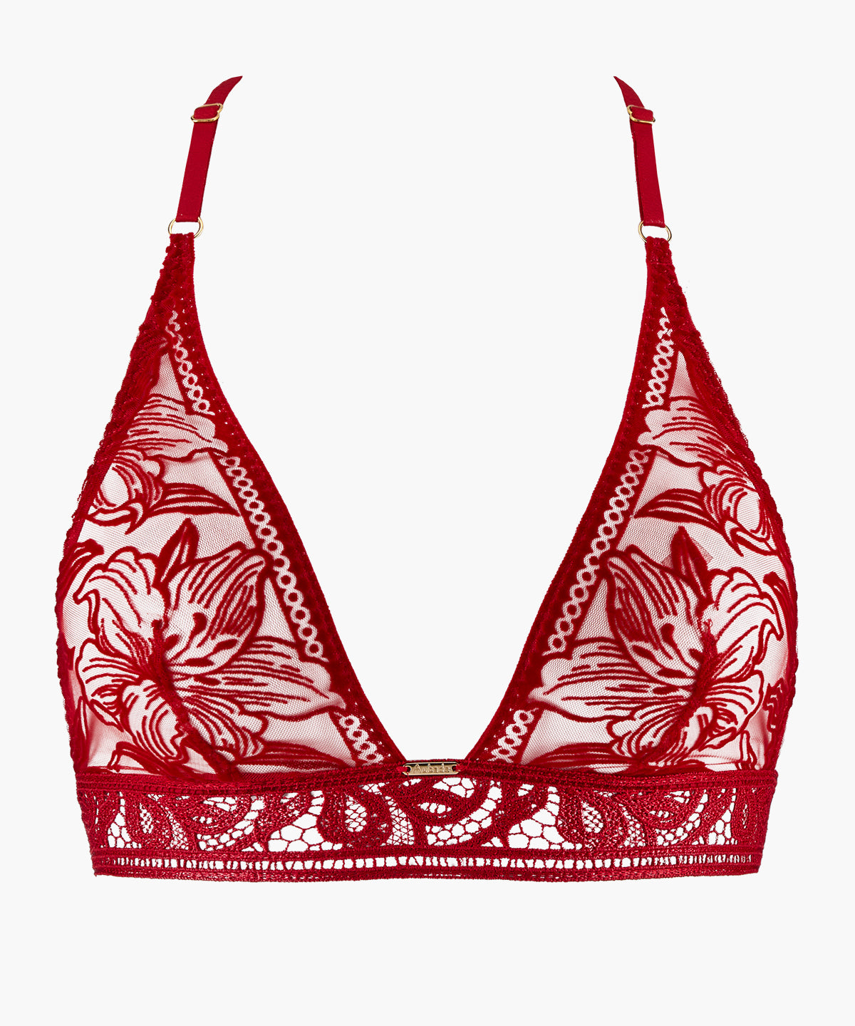 Cœur à Corps Soutien-gorge Triangle bralette Rouge Rebelle