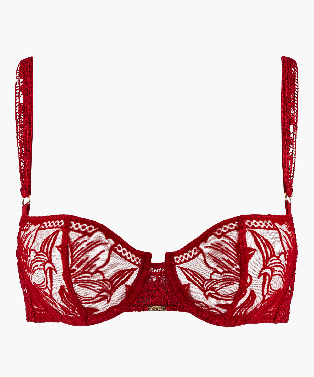 Cœur à Corps Soutien-gorge Corbeille avec armatures Rouge Rebelle