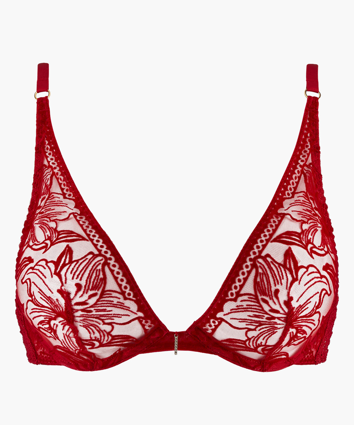 Cœur à Corps Soutien-gorge Triangle avec armatures Rouge Rebelle