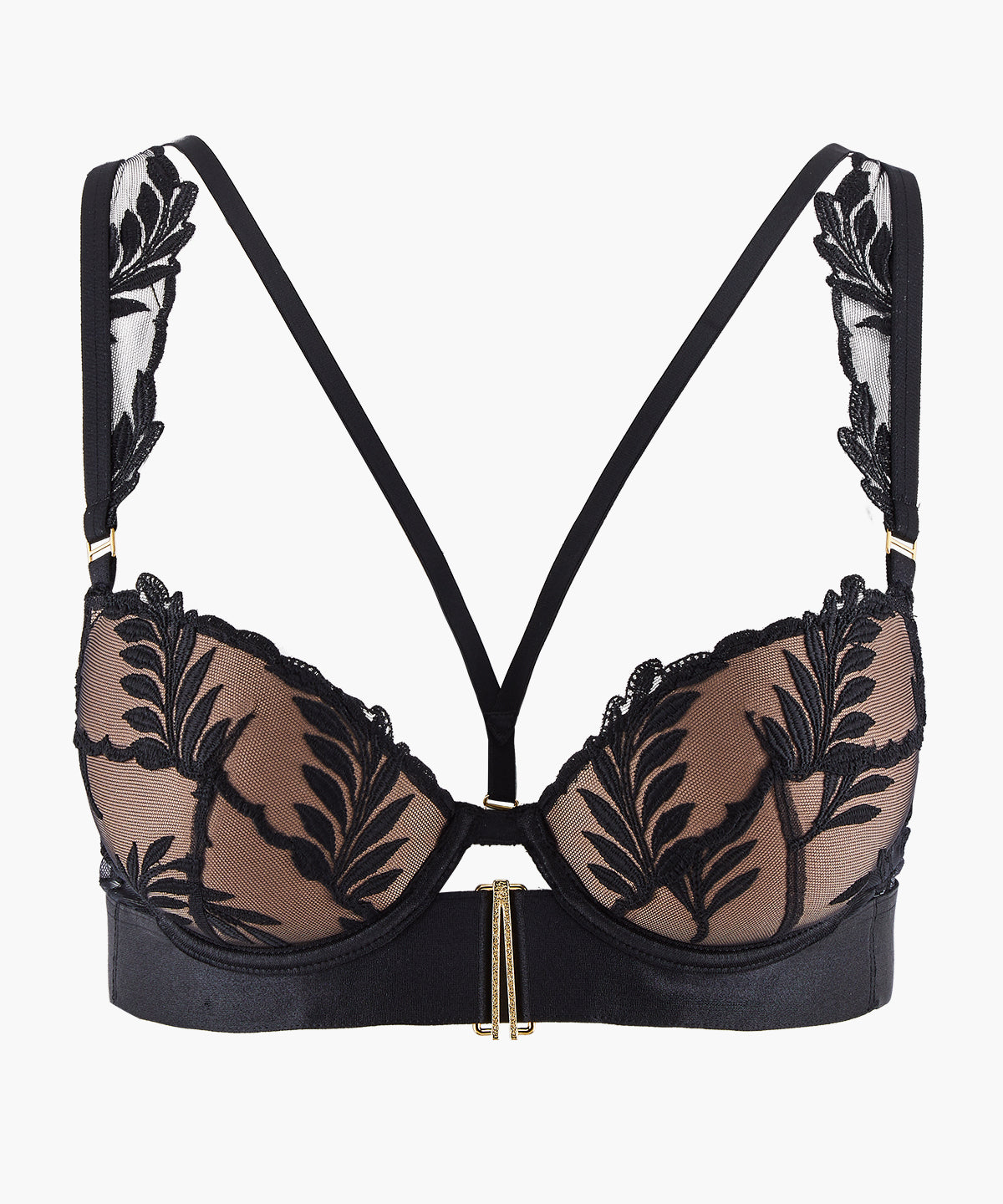 Queen of Shadow Soutien-gorge Push-up coques Noir Absolu