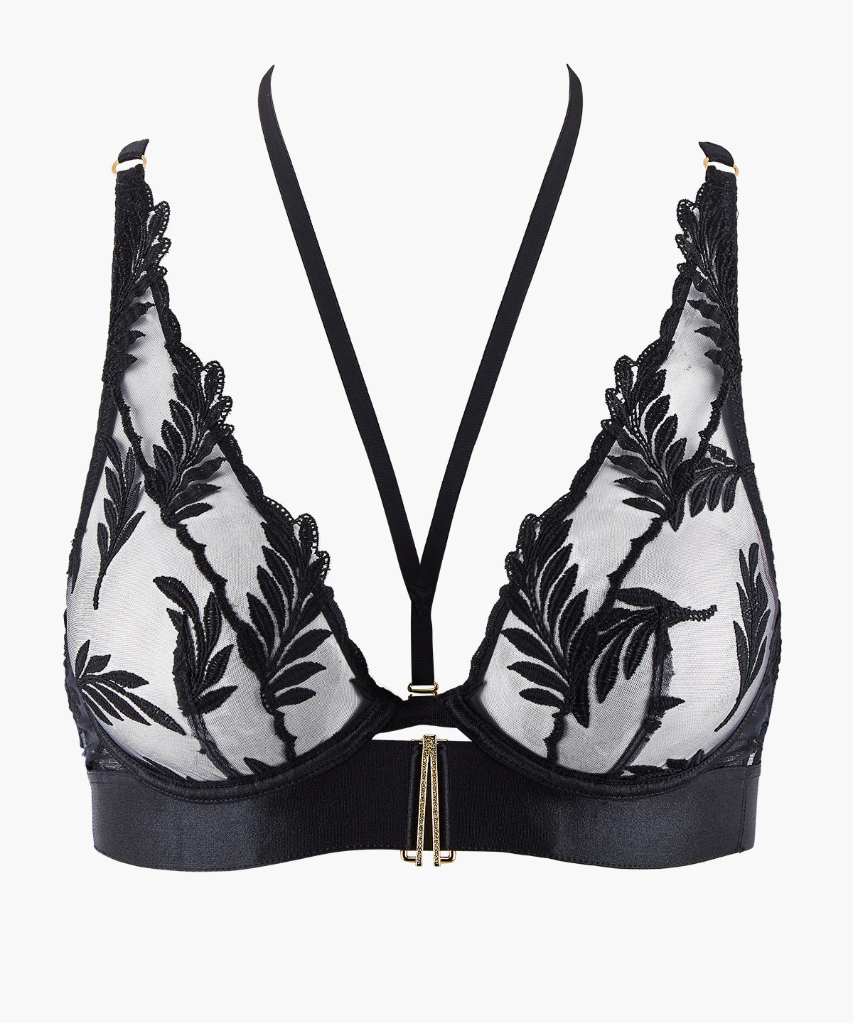 Queen of Shadow Soutien-gorge Triangle avec armatures Noir Absolu