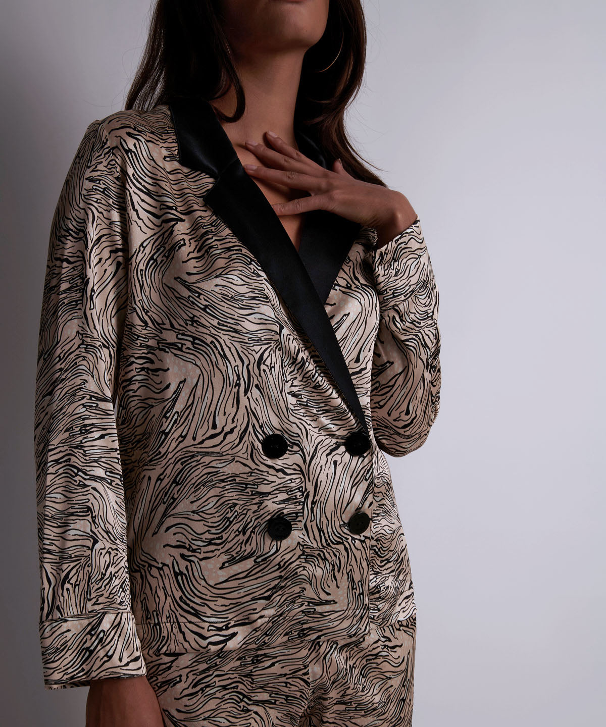 Smocky Night Chemisier Féline