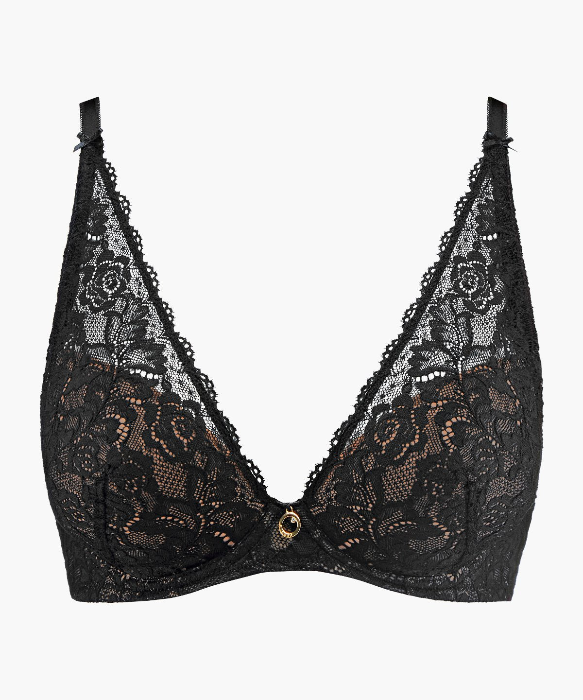 Rosessence Soutien-gorge Plunge foulard Black