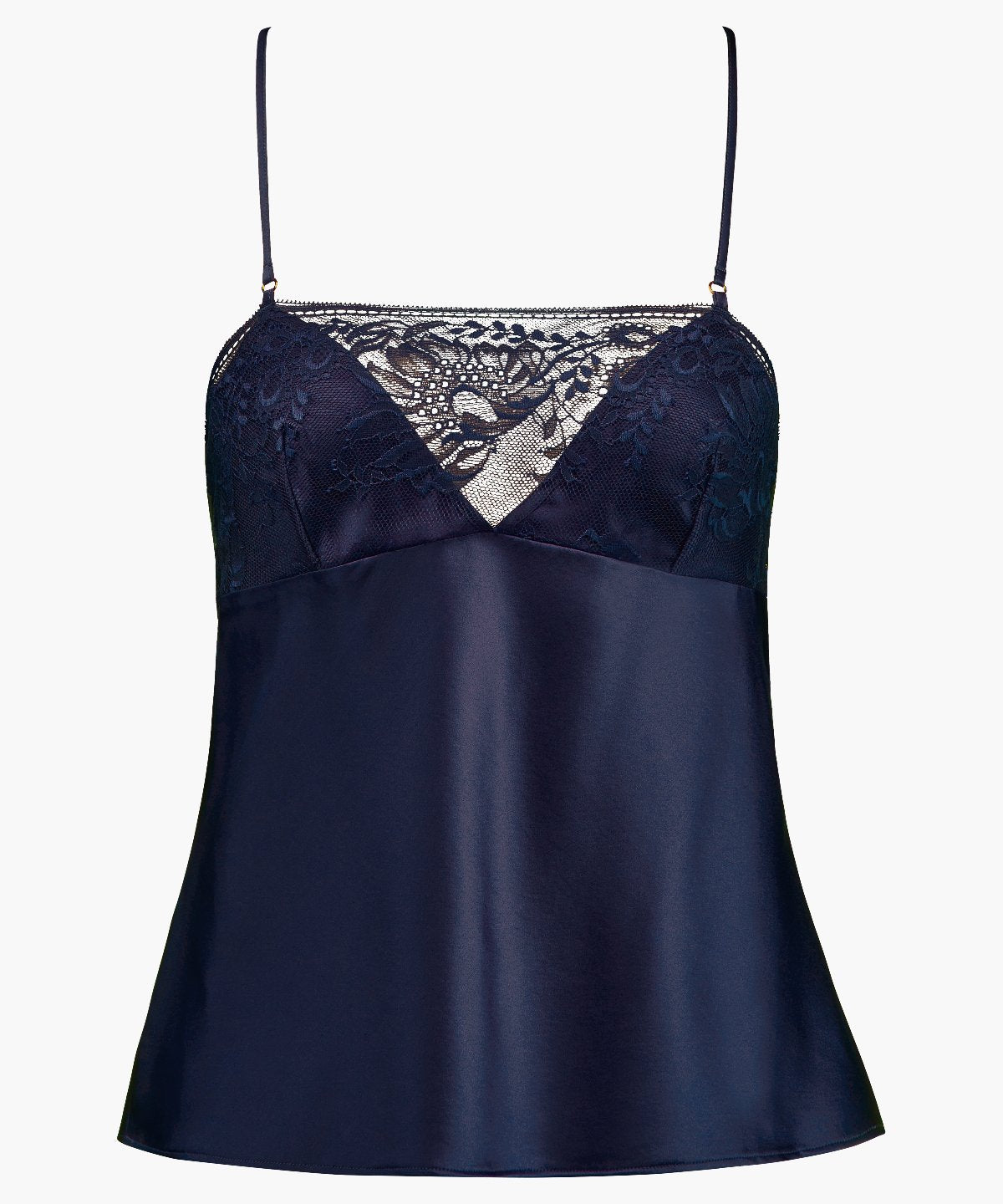 Midnight Whisper Top à fines bretelles Evening Blue