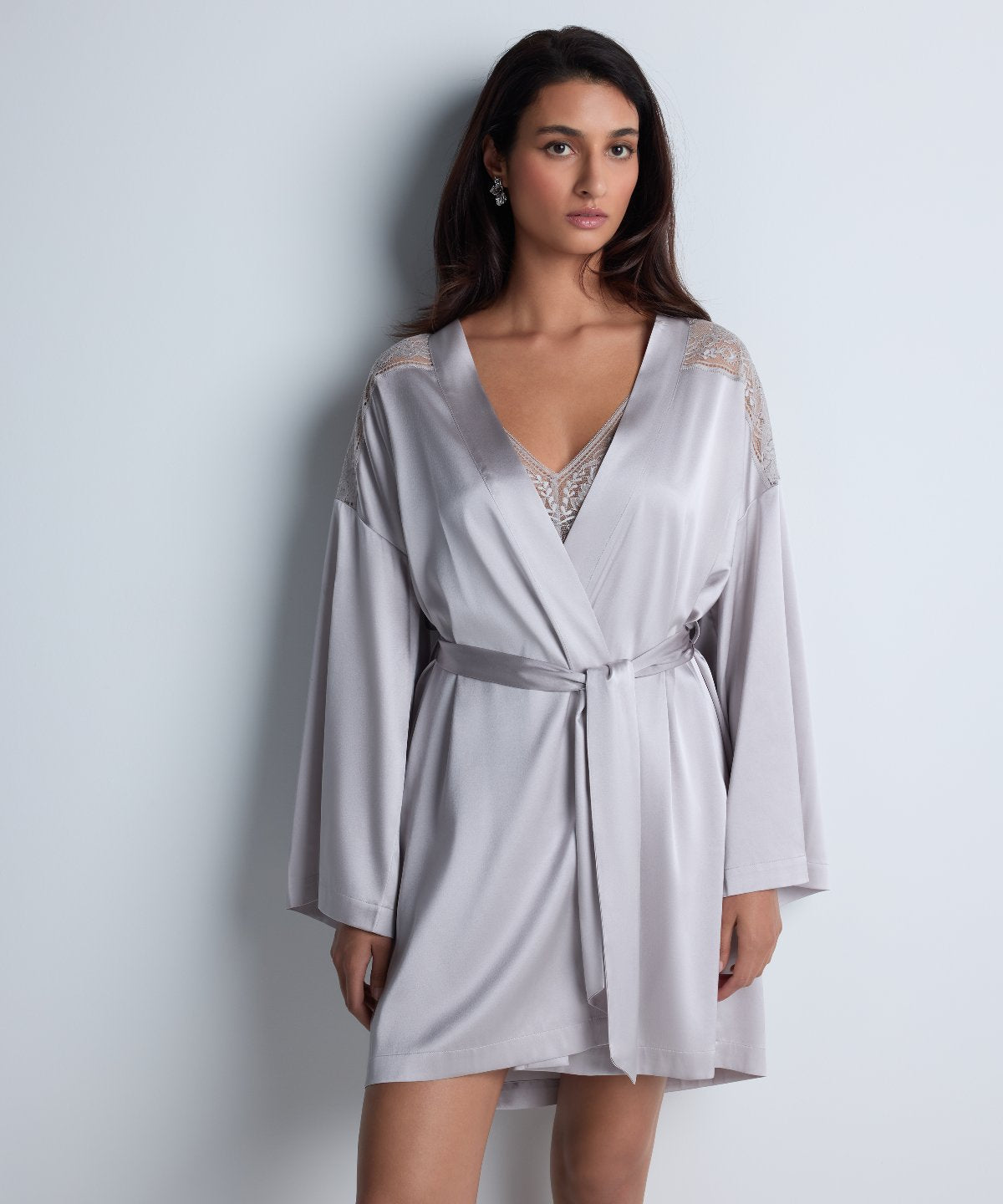 Midnight Whisper Kimono Cosmos Silver