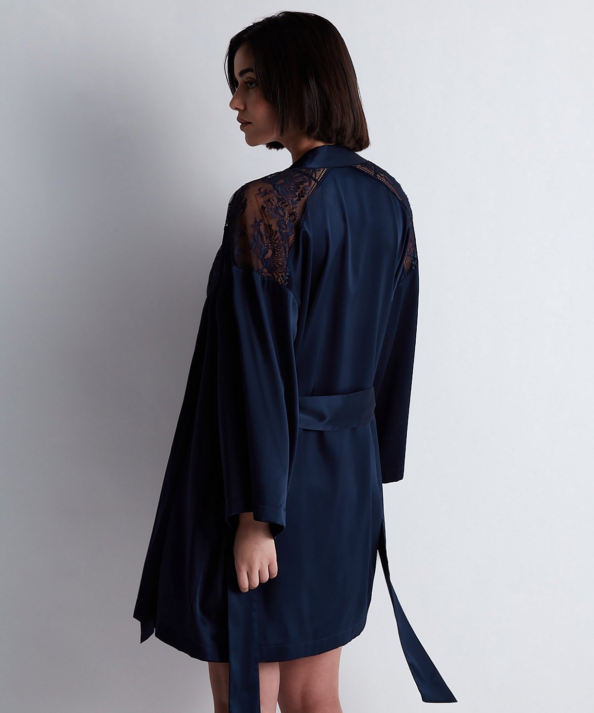 Midnight Whisper Kimono Evening Blue