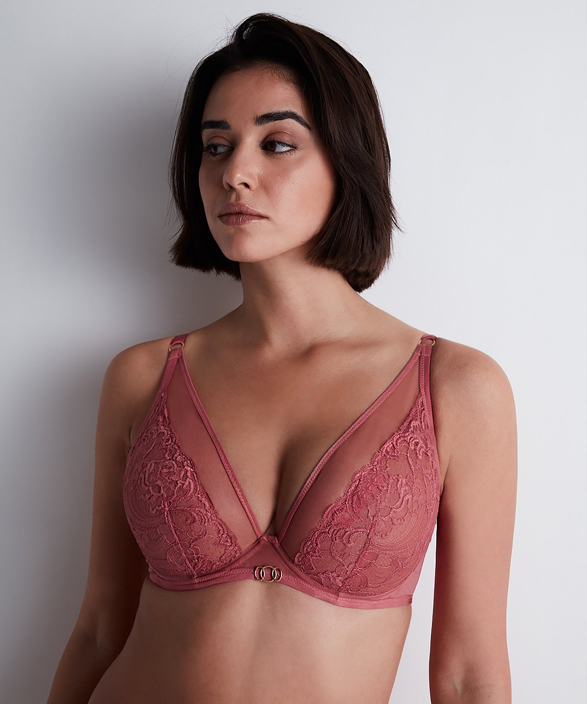 Feeling Myself Soutien-gorge Triangle avec armatures Rosewood