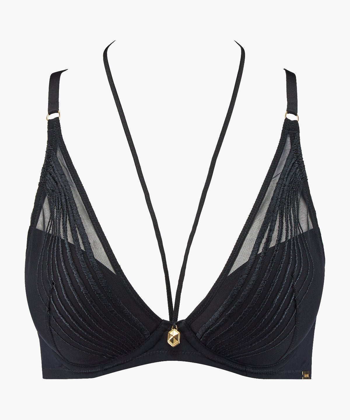 Sumptuous Waves Soutien-gorge Plunge foulard Smoky Attraction