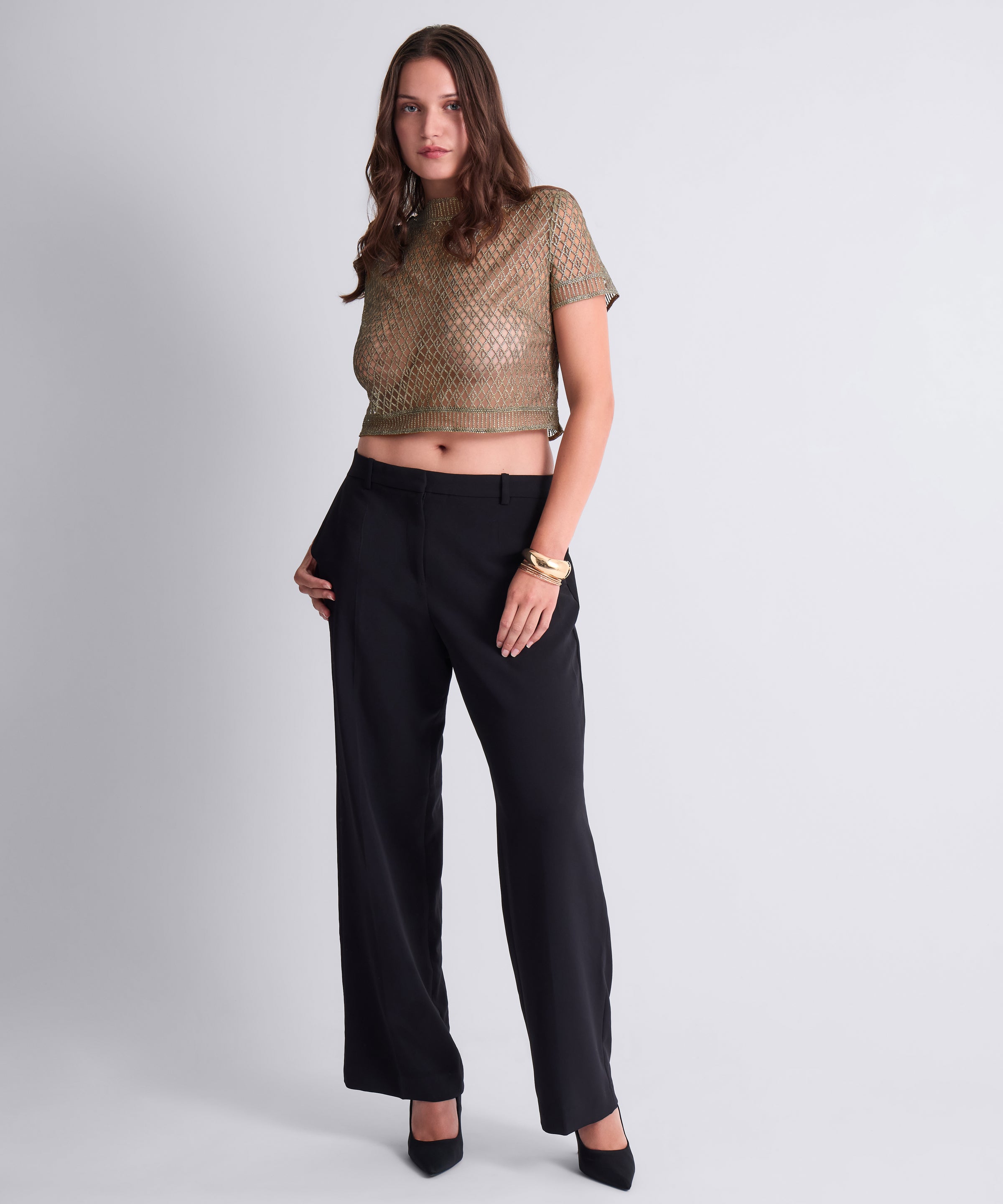 Stardust Dream Top manches courtes Nile Green