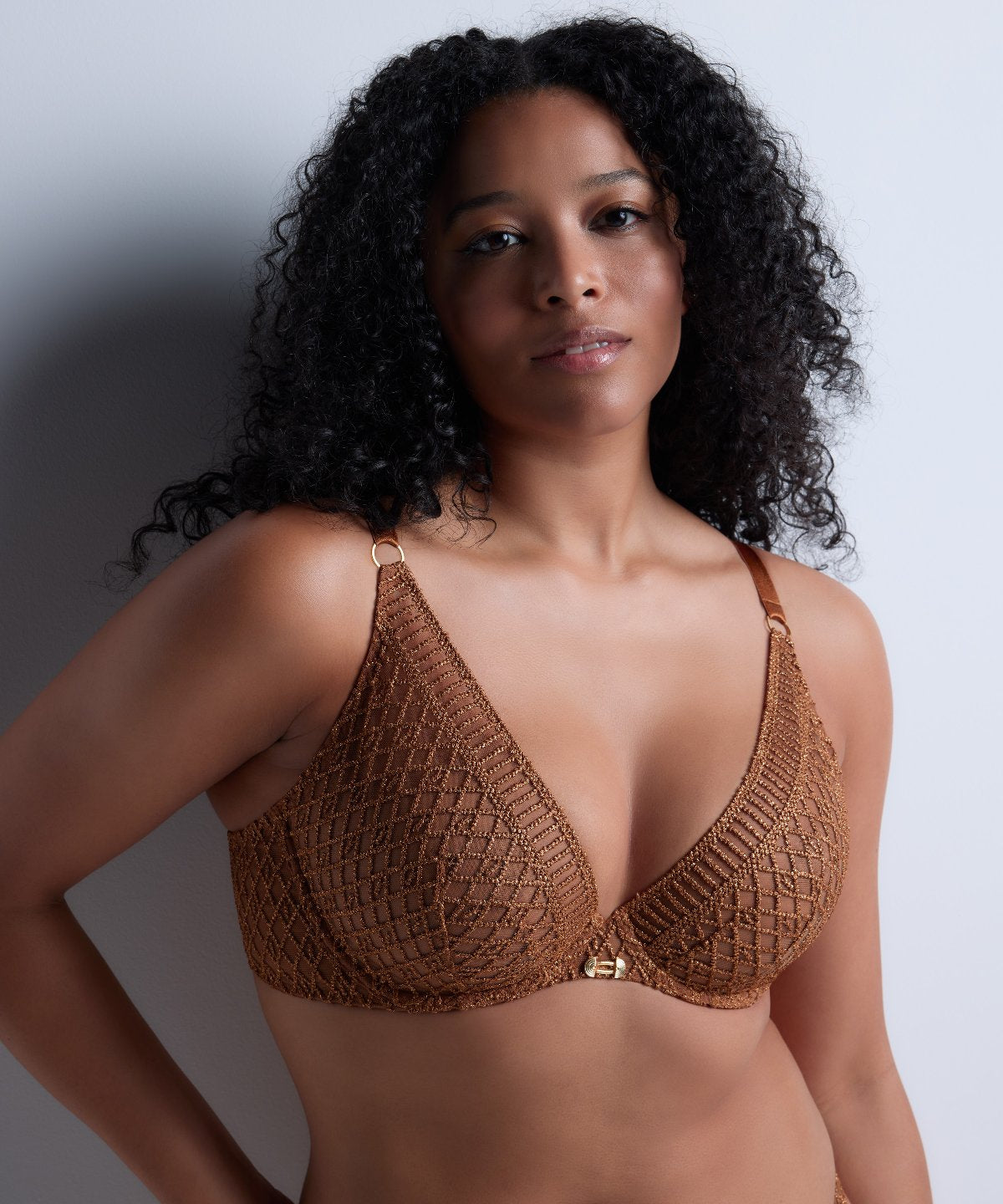 Stardust Dream Soutien-gorge Triangle avec armatures Amber Gold