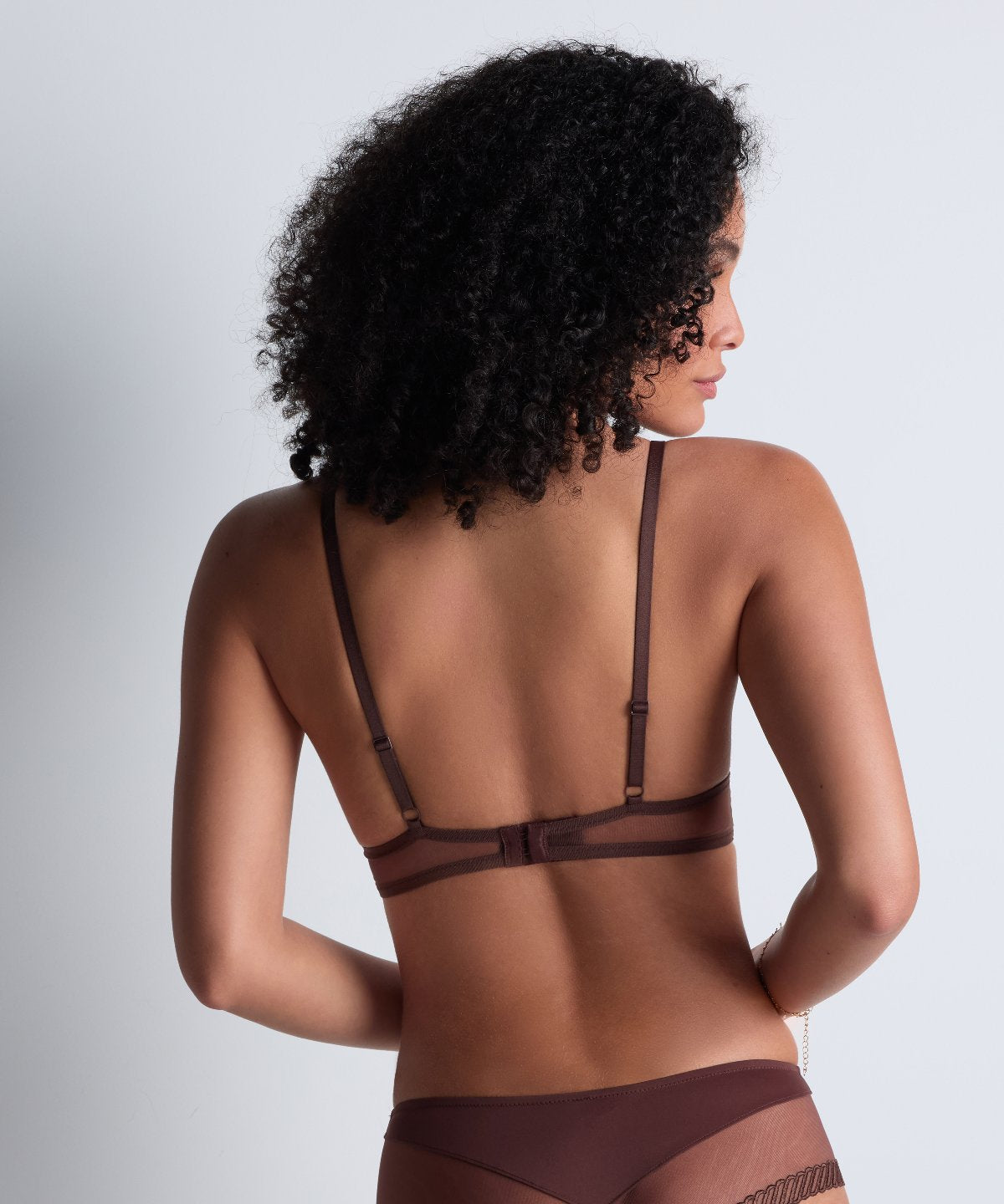 Sheer Emotion Soutien-gorge Triangle Sepia