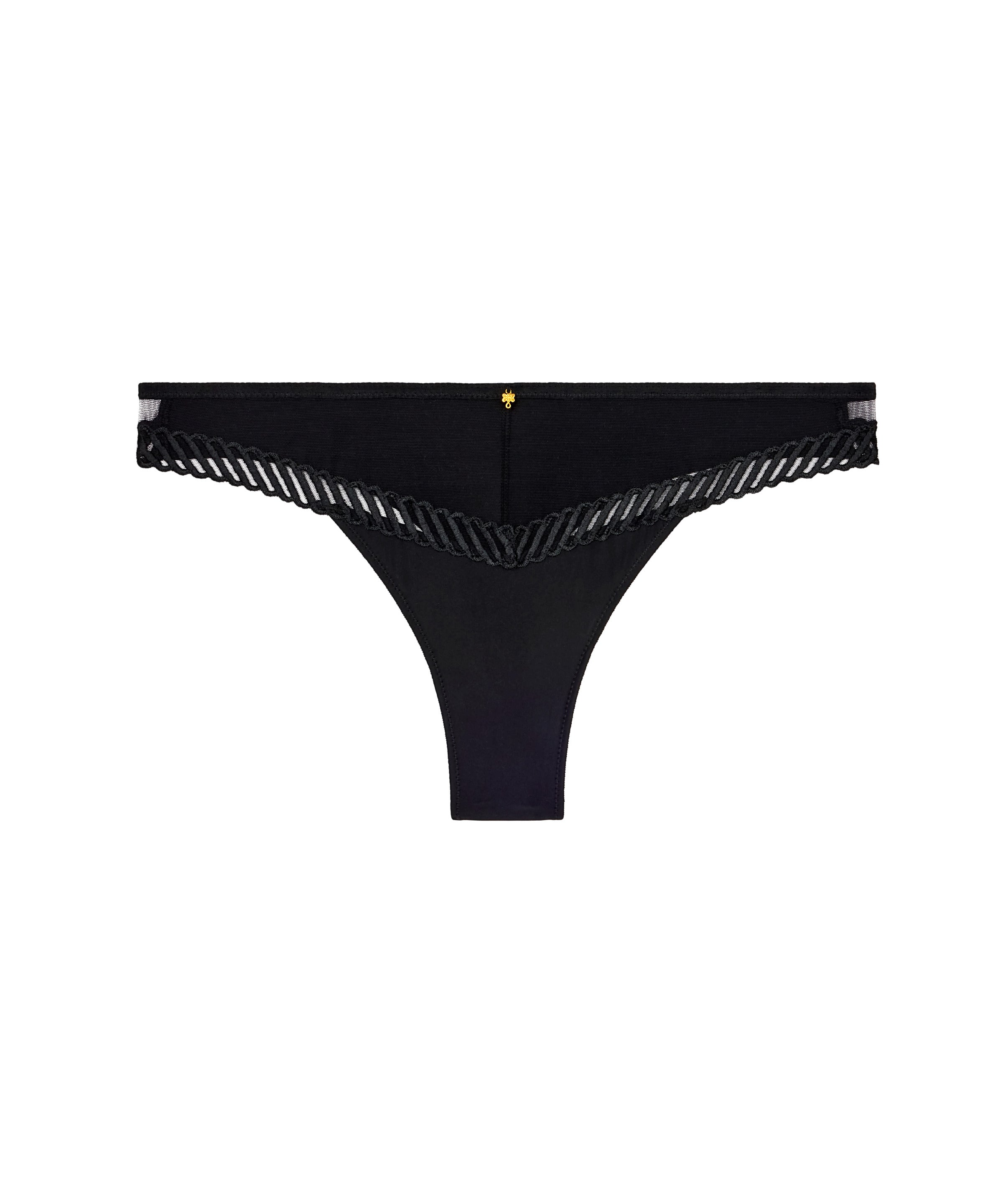 Sheer Emotion Tanga Black
