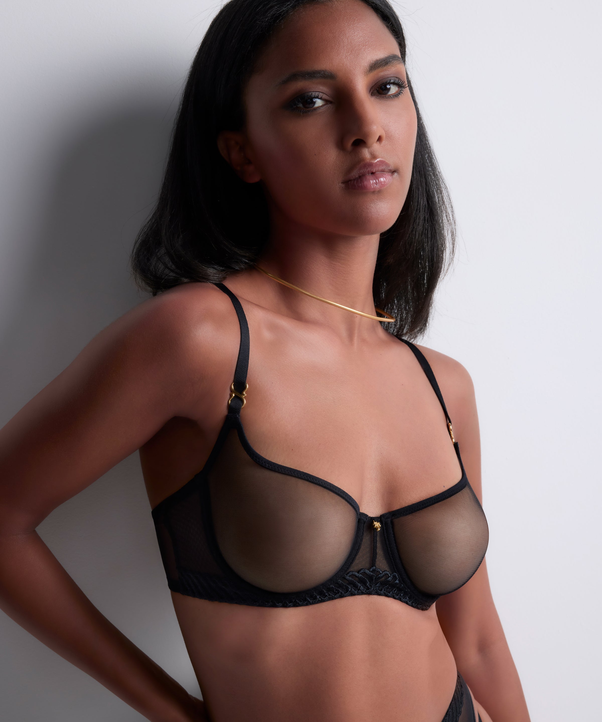 Sheer Emotion Soutien-gorge Corbeille avec armatures Black