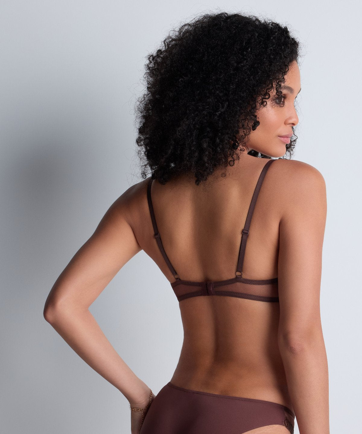 Sheer Emotion Soutien-gorge Push-up coques Sepia