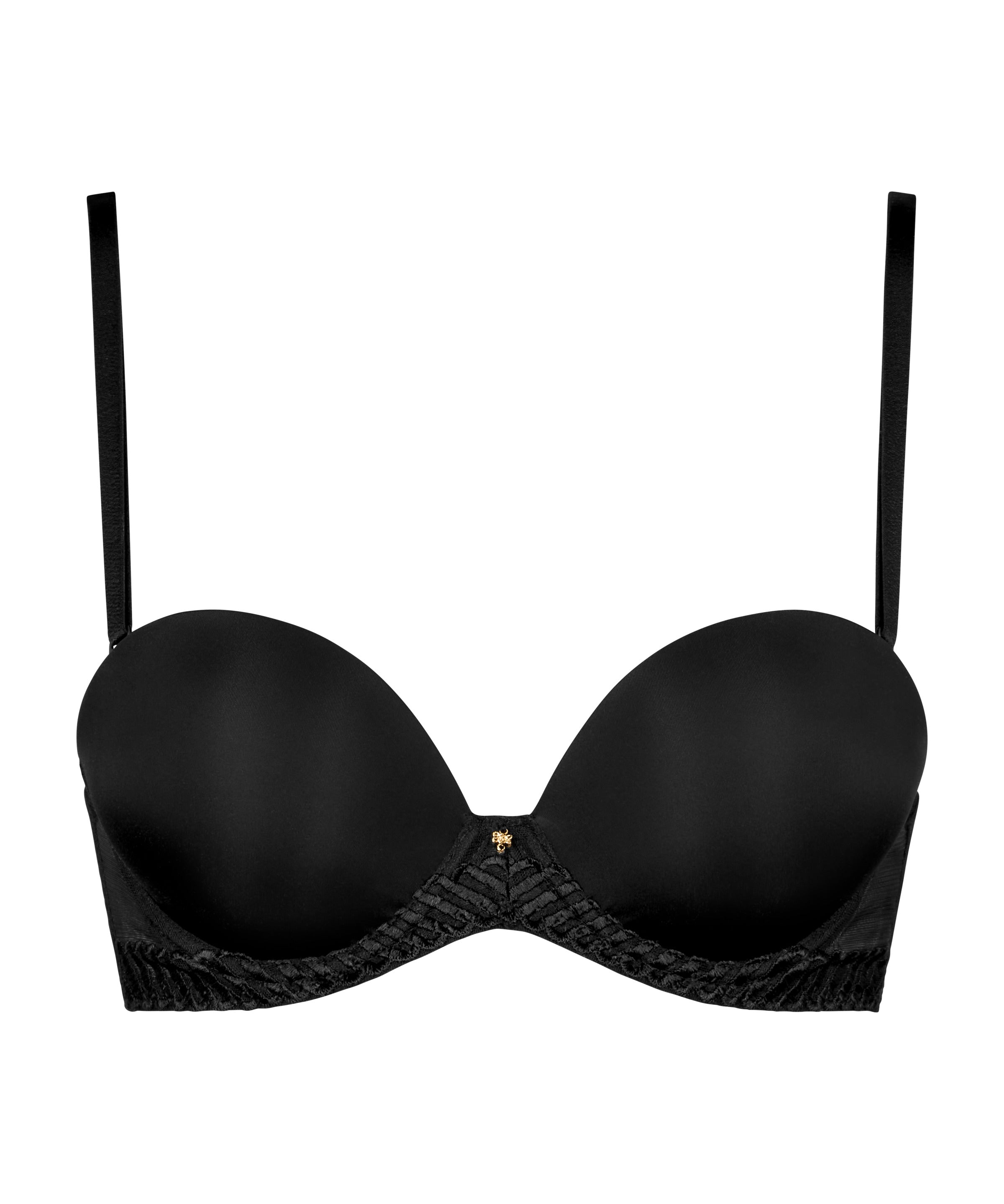 Sheer Emotion Soutien-gorge Bandeau plunge Black