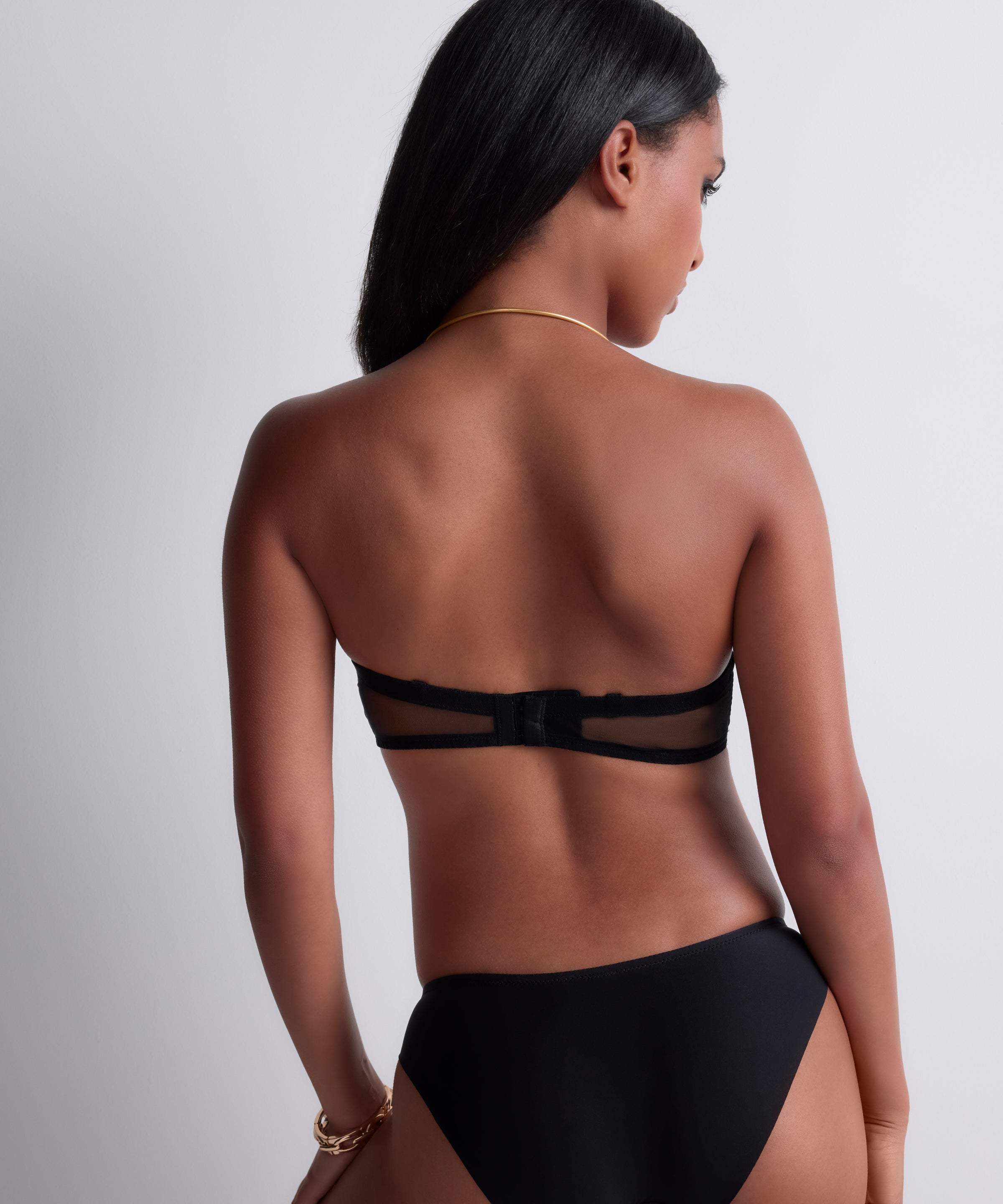 Sheer Emotion Soutien-gorge Bandeau plunge Black