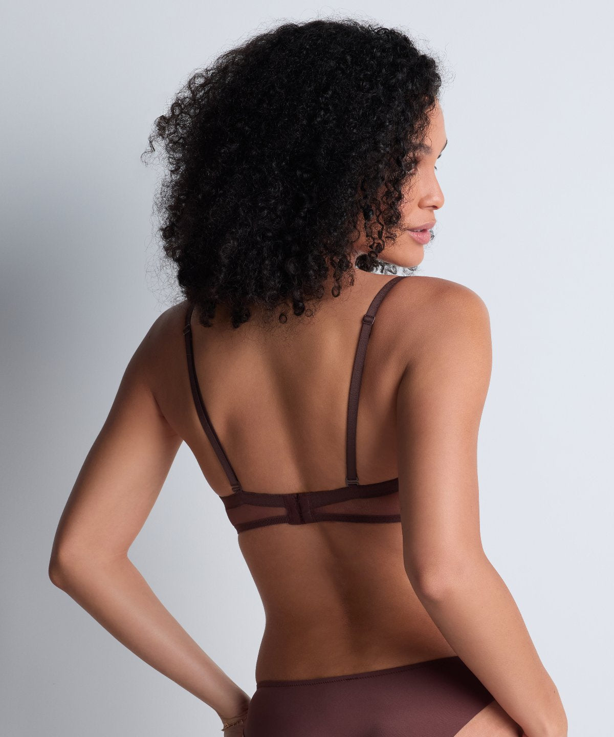 Sheer Emotion Soutien-gorge Bandeau plunge Sepia