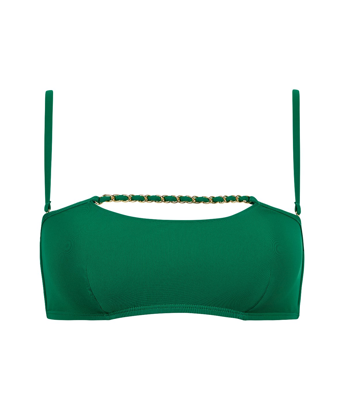 Sparkling Treasure Haut de maillot de bain Bandeau mousse Palm Green