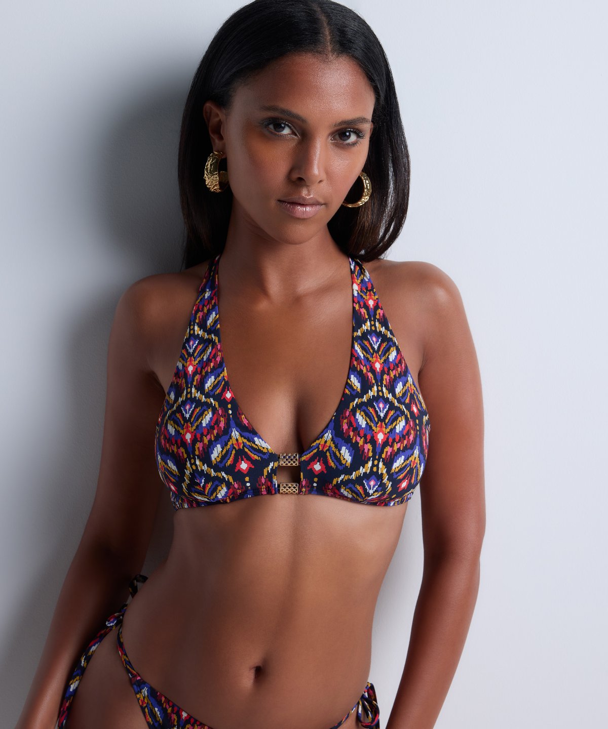 Sunkissed Allure Haut de maillot de bain Triangle Ikat