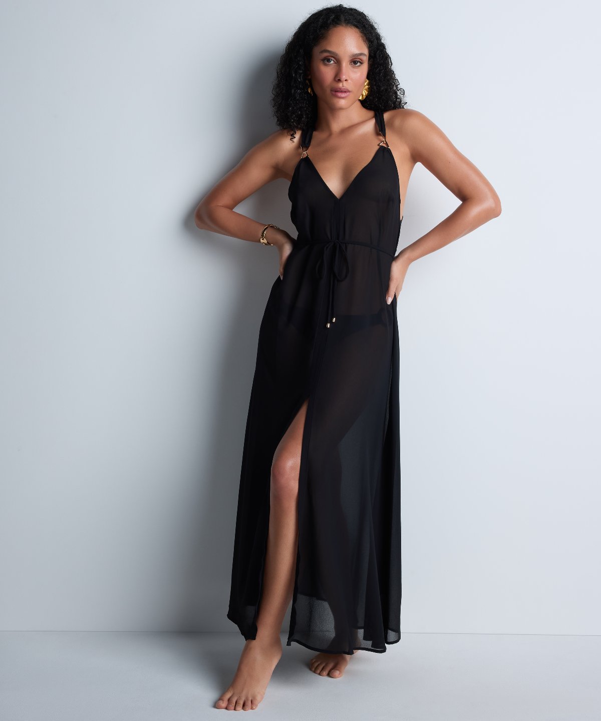 Beach Walk Robe Black