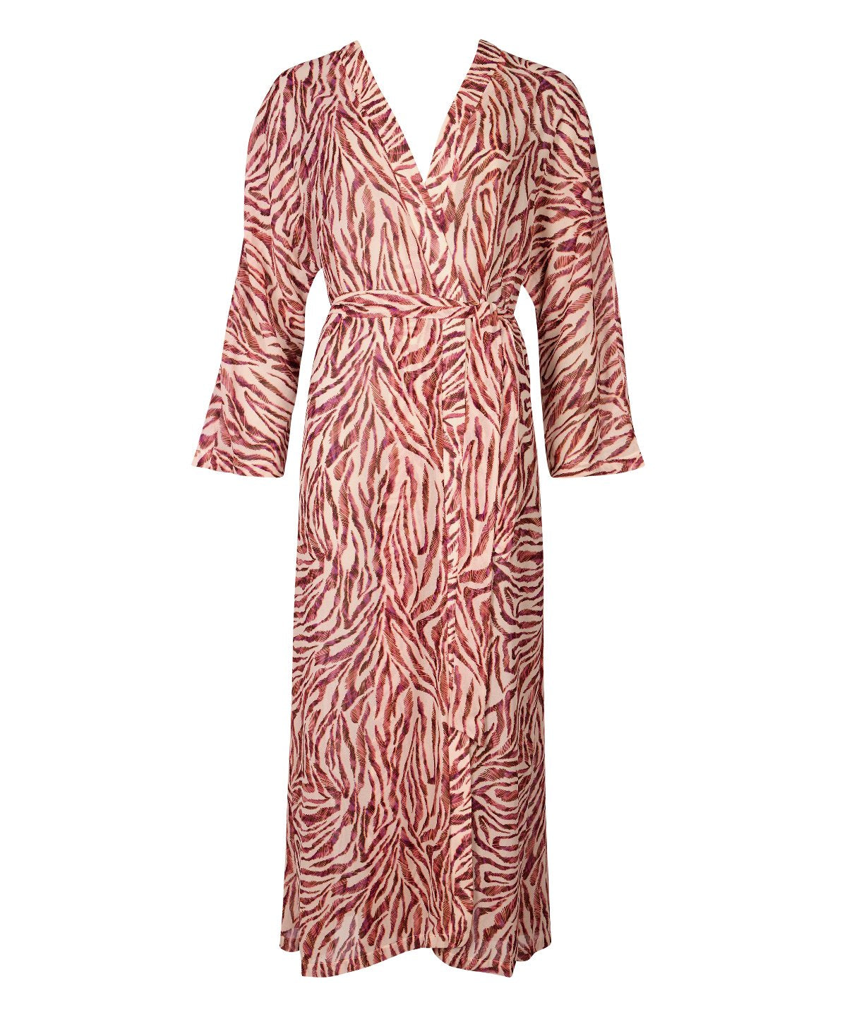 Beach Walk Kimono Pink Tiger