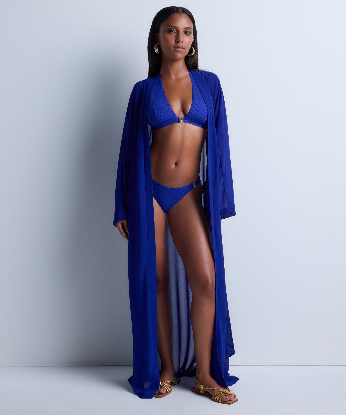 Beach Walk Kimono Ultramarine