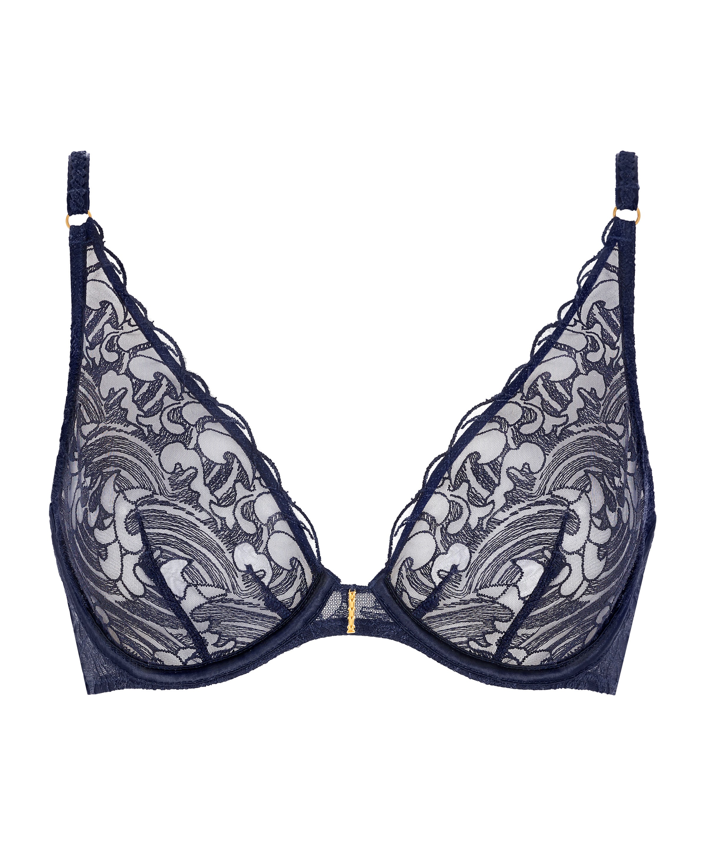 Satin Memories Soutien-gorge Triangle avec armatures Deep Sea
