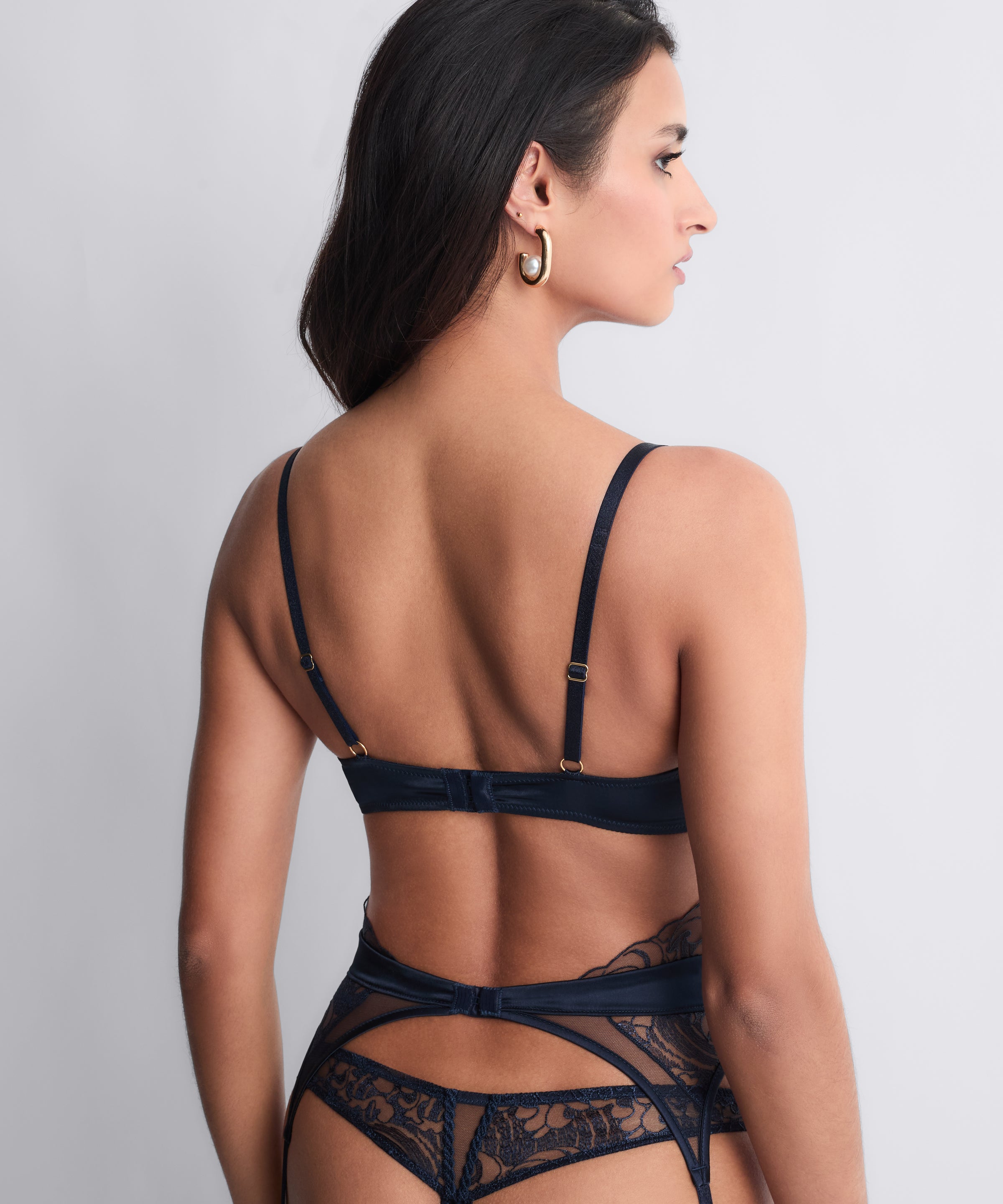 Satin Memories Soutien-gorge Corbeille avec armatures Deep Sea